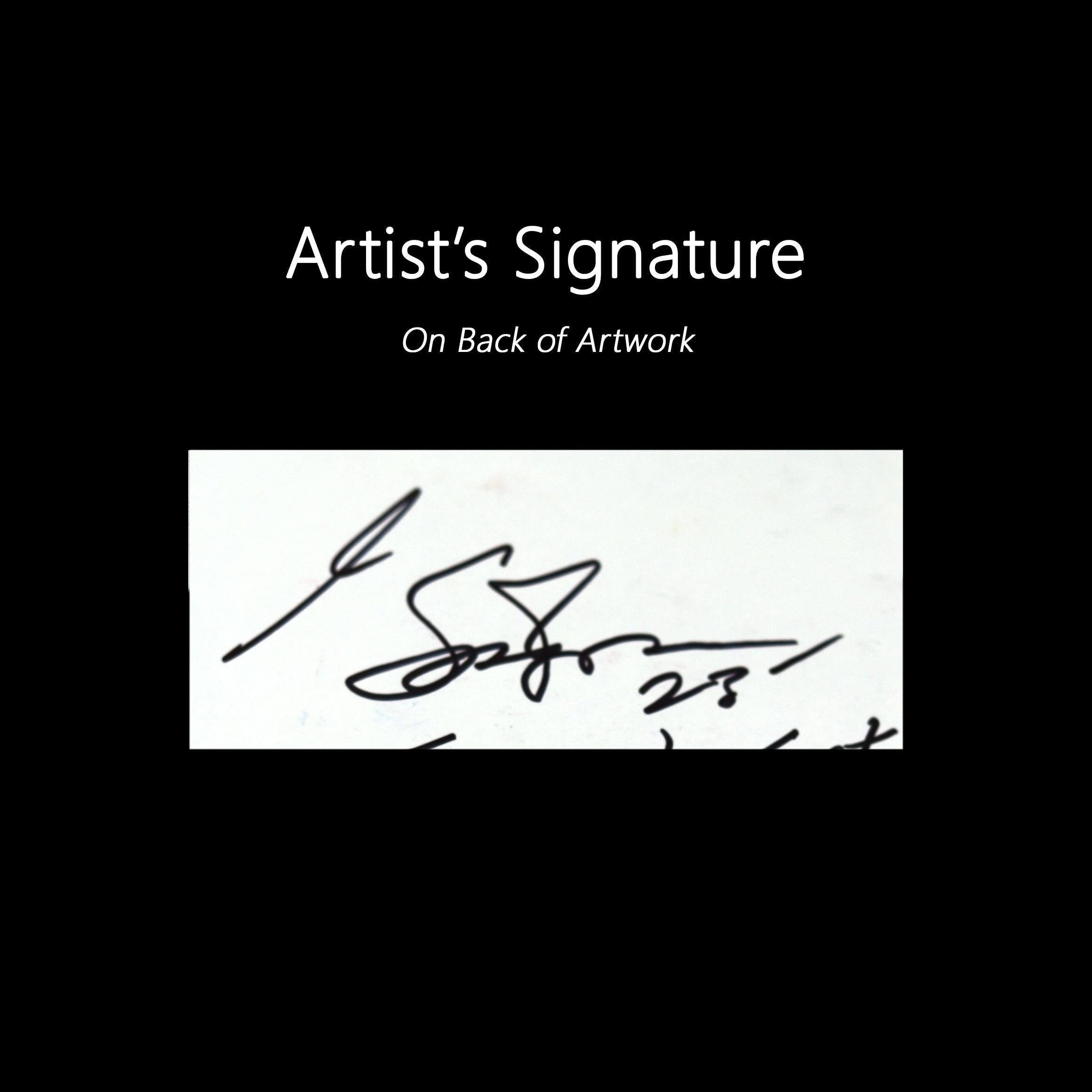 Striped Ego Trip - Abstract Color Drenched Figurative Pop Artwork by Gary John For Sale 5