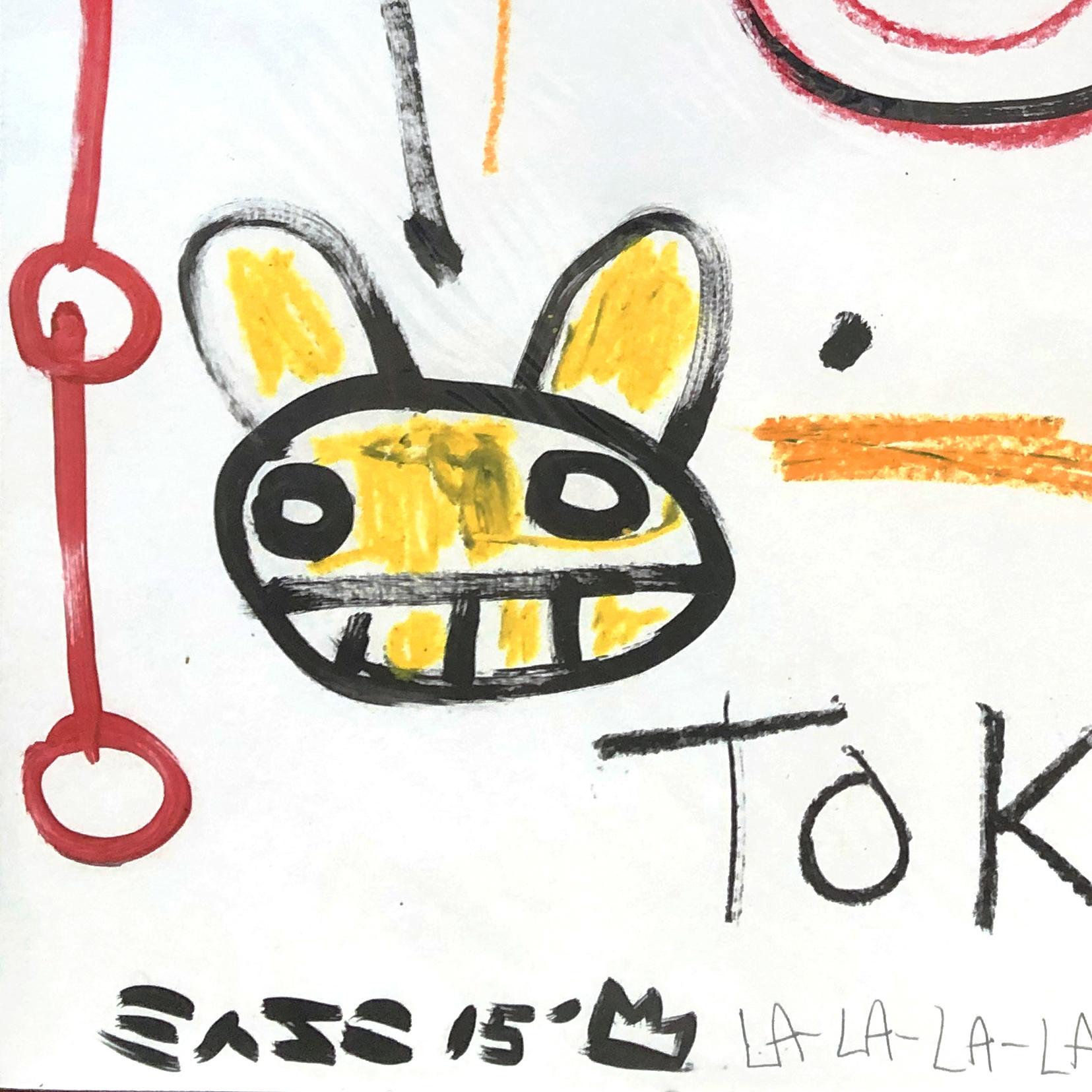 Tokyo è l'obiettivo - Quadro astratto figurativo pop originale di Gary Johns in vendita 7