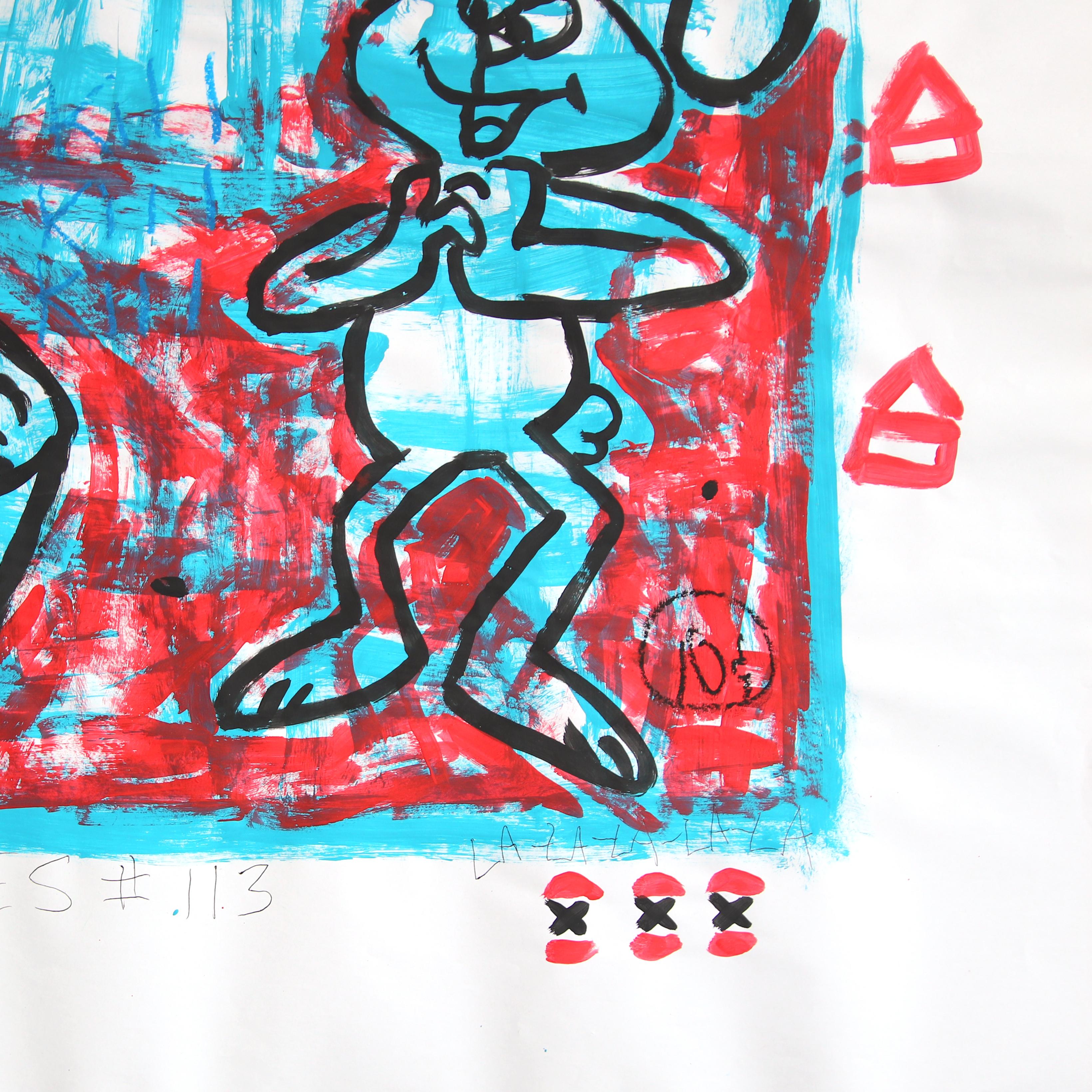 Trix Are For Me - Abstraktes figuratives Cartoon-Pop-Art-Gemälde von Gary John im Angebot 2