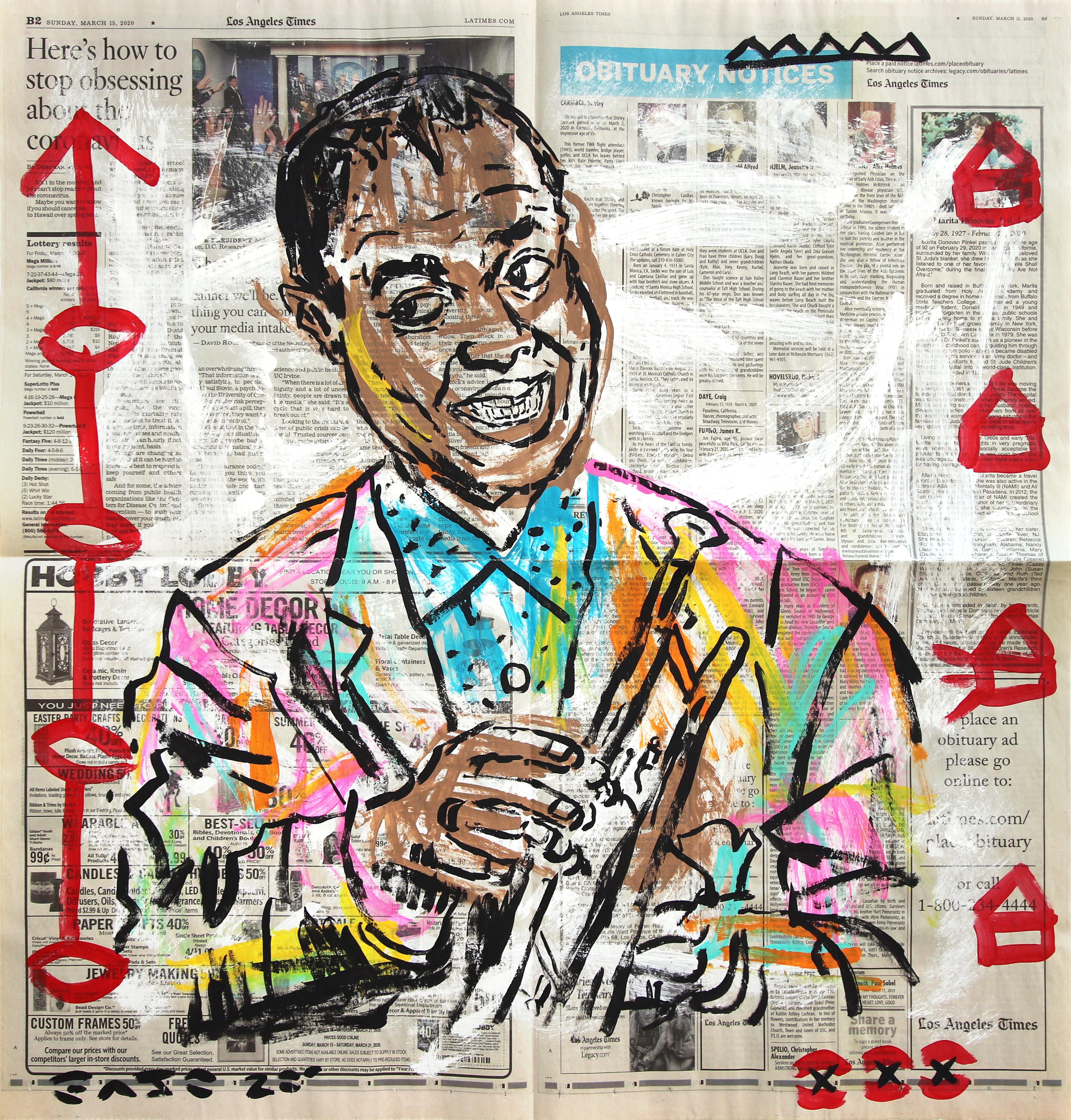 Los Angeles street artist Gary John exploded onto the international art scene first during Art Basel Miami in 2013. John’s playfully bold work quickly gained attention and he was named one of 20 standout artists at the 2014 NY Affordable Art Fair.