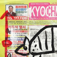 Twin Shell Shuffle - Armadillo Animal Abstracto Colorido Pop Art por Gary John