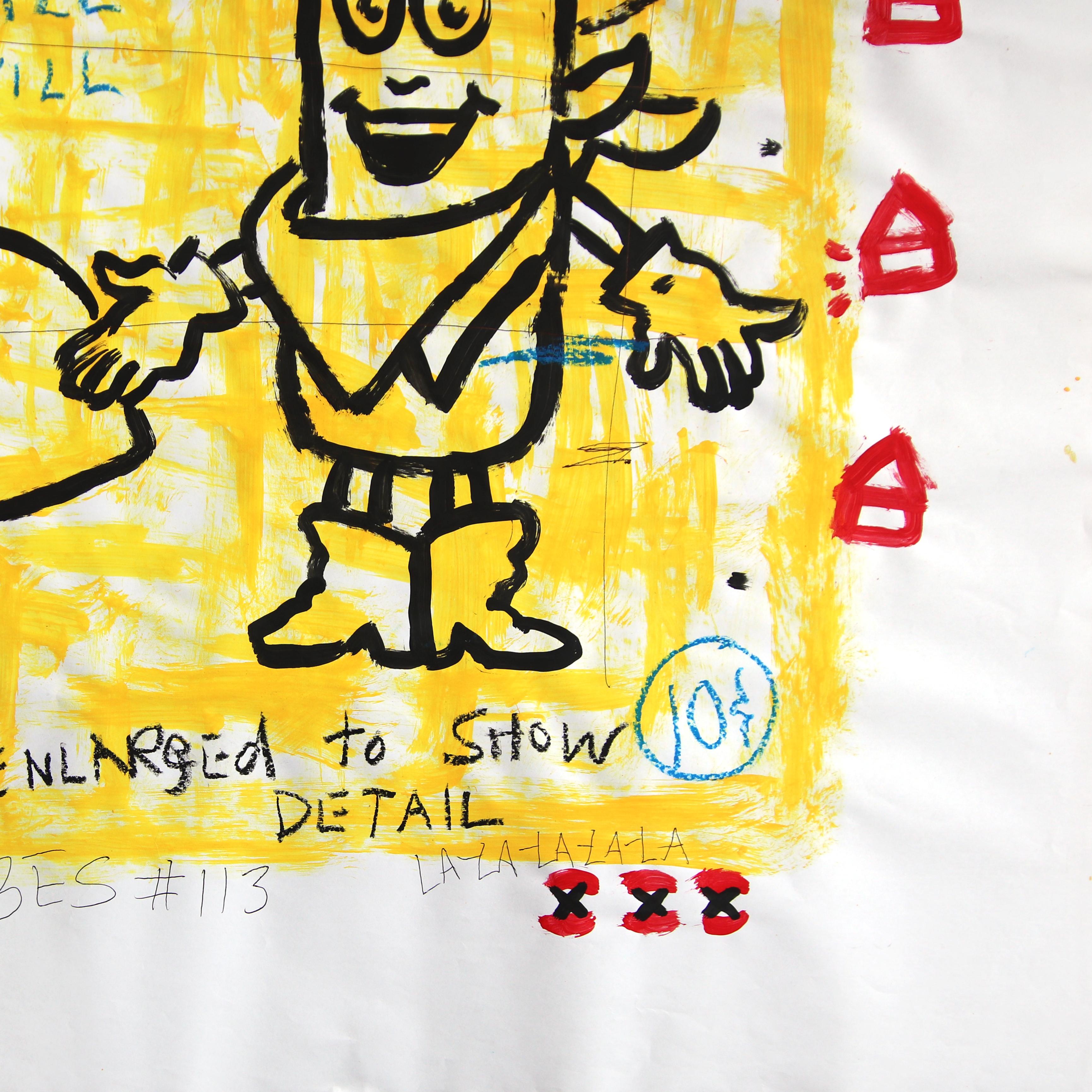 Twinkie Yellow - Original Figurative Quirky Mixed Media Pop Artwork by Gary John For Sale 2