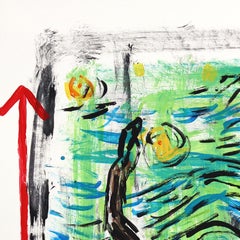 Twist on Starry - Obra de arte abstracta inspirada en Vincent van Gogh por Gary John