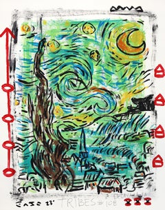 Twist on Starry - Abstract Vincent Van Gogh Inspired Artwork by Gary John