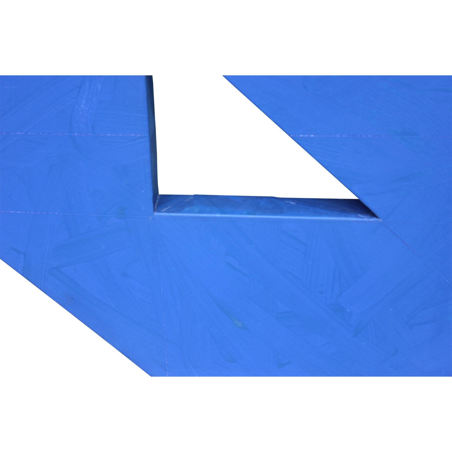 Atrium - Blue Geometric Abstract - Abstract Geometric Mixed Media Art by Gary Jurysta