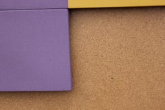 "Intersection" Orange. Purple and Yellow Geometric Abstract Painting