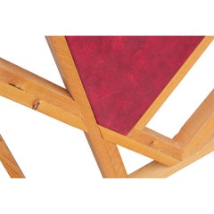 Pennarello - Pittura astratta geometrica rossa