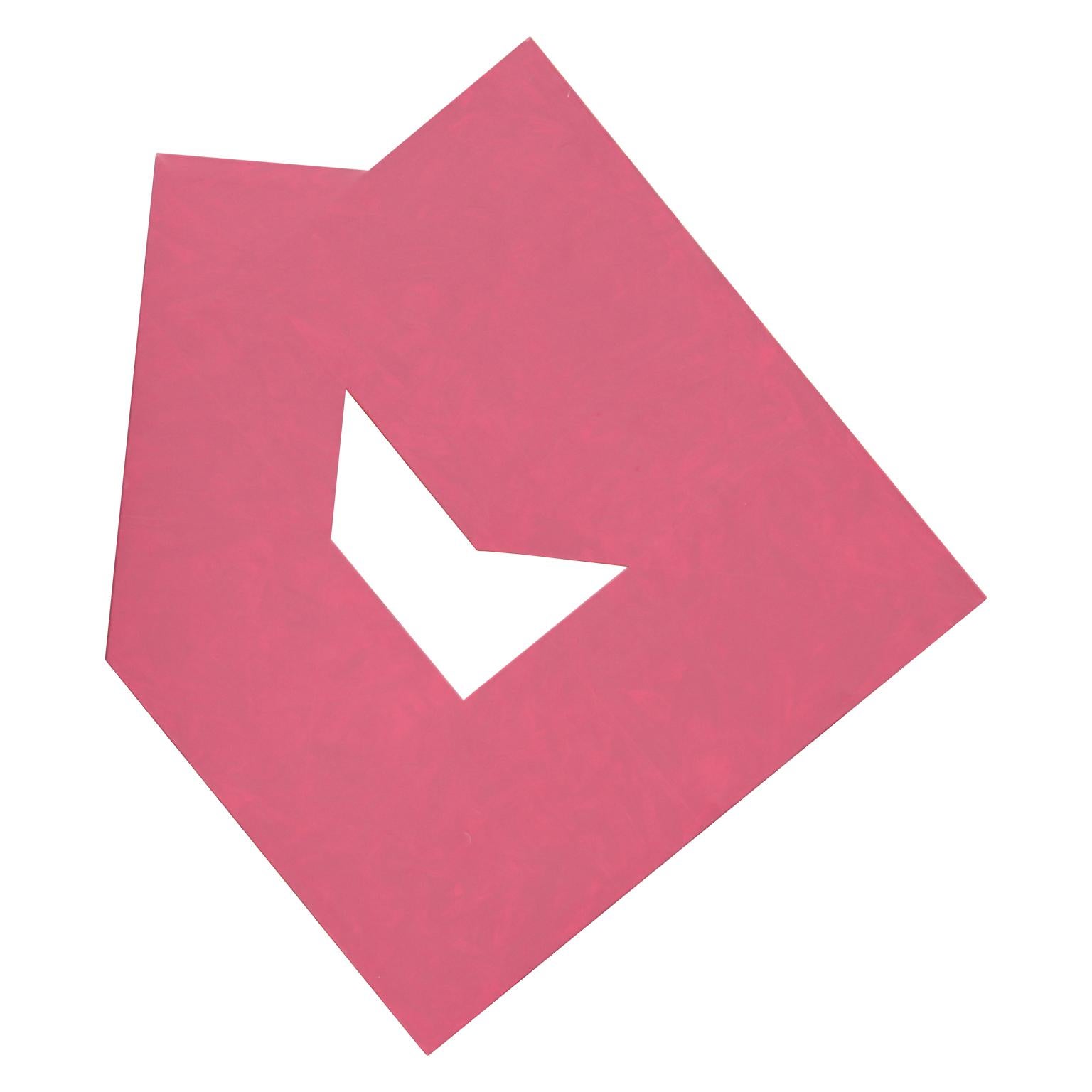 Abstract Painting di Gary Jurysta - Red Up - Pittura astratta geometrica angolare
