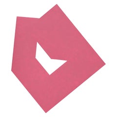 Red Up - Pittura astratta geometrica angolare