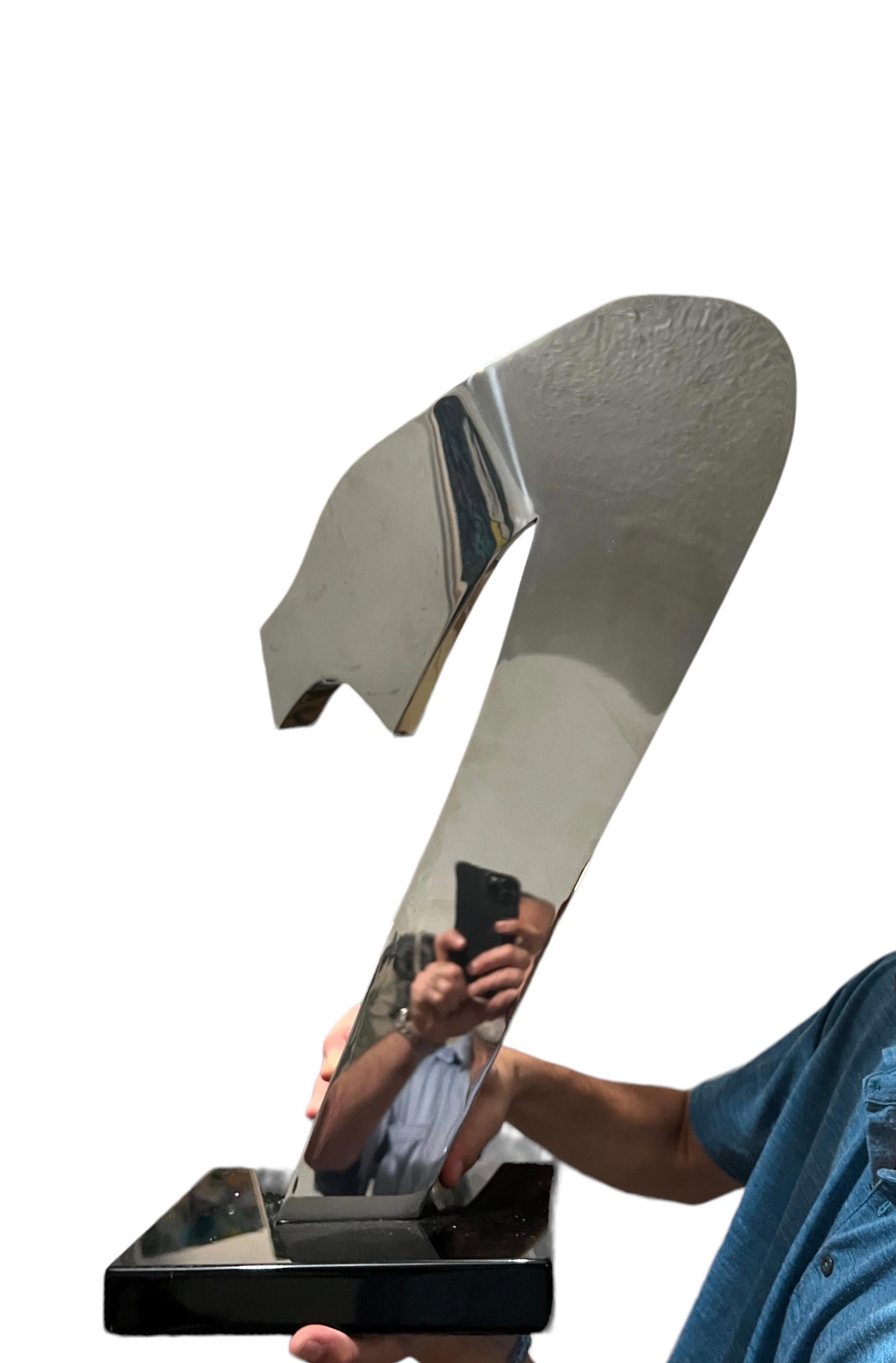 Welded Stainless Steel Reflective Abstract Modernist Sculpture Gary Kahle For Sale 17