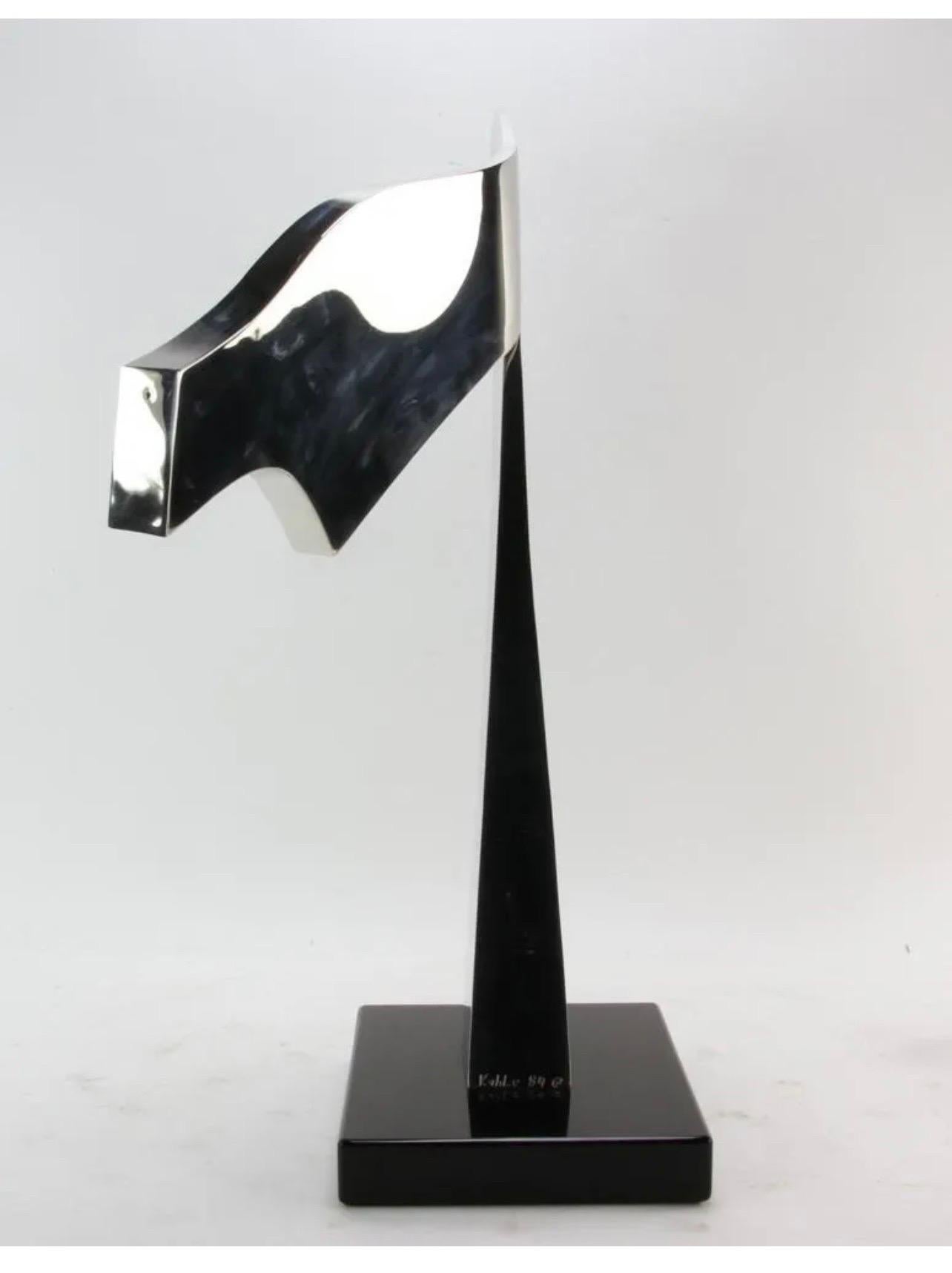 Welded Stainless Steel Reflective Abstract Modernist Sculpture Gary Kahle For Sale 4