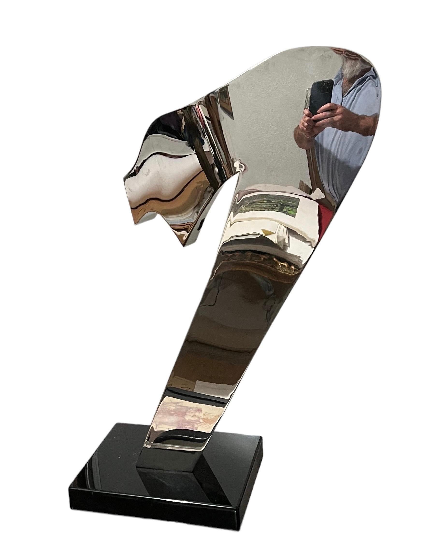 Welded Stainless Steel Reflective Abstract Modernist Sculpture Gary Kahle For Sale 7