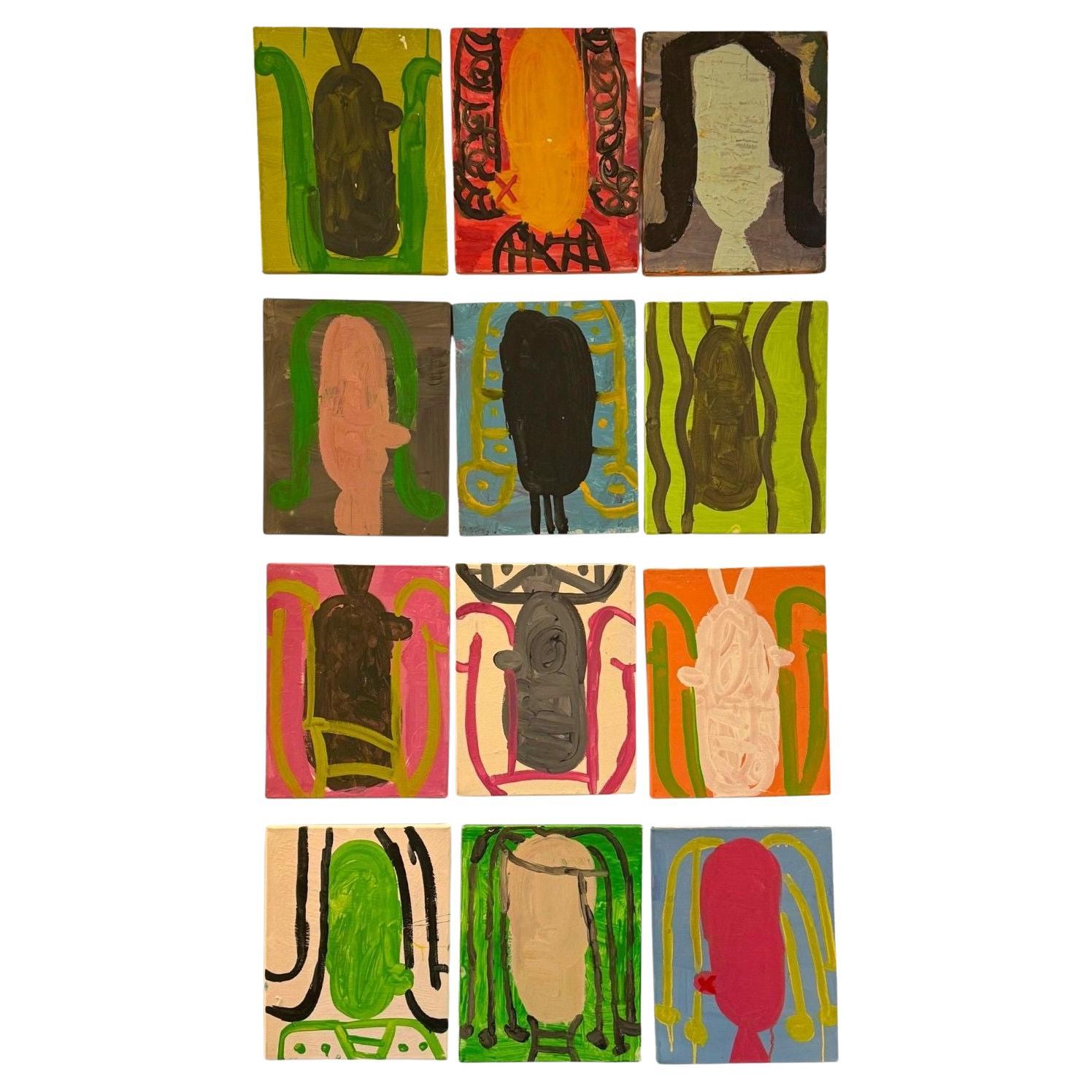 Gary Komarin, Contemporáneo, Pequeñas pinturas abstractas, Estadounidense, Siglo XXI