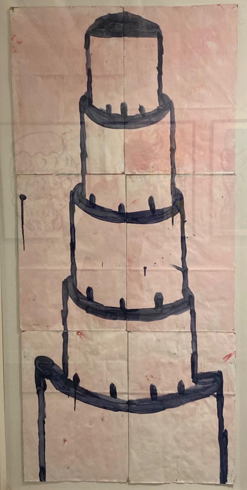 Cake Painting (Pink, White, Black)