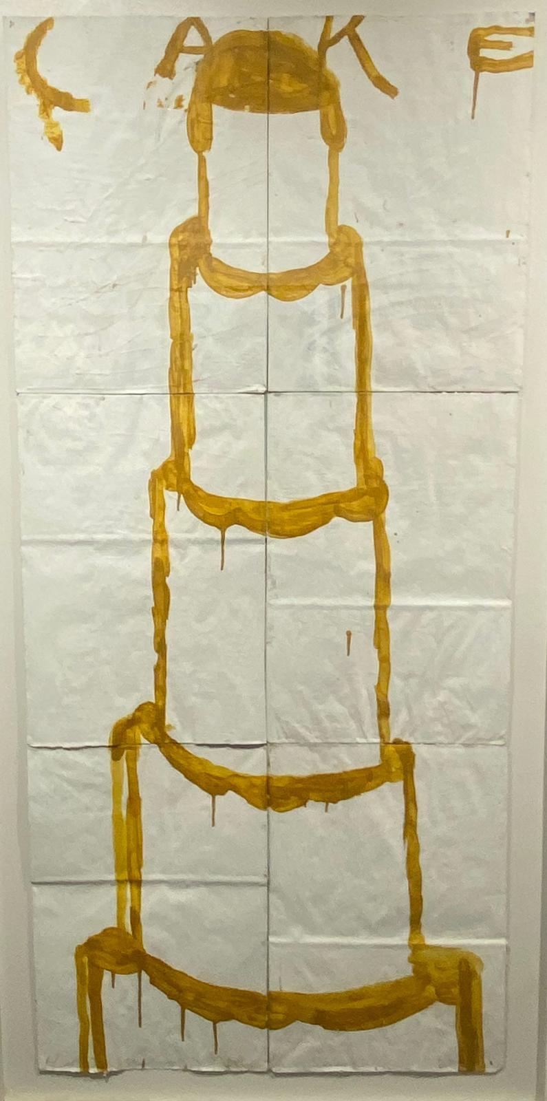 Cake Painting (White, Gold)