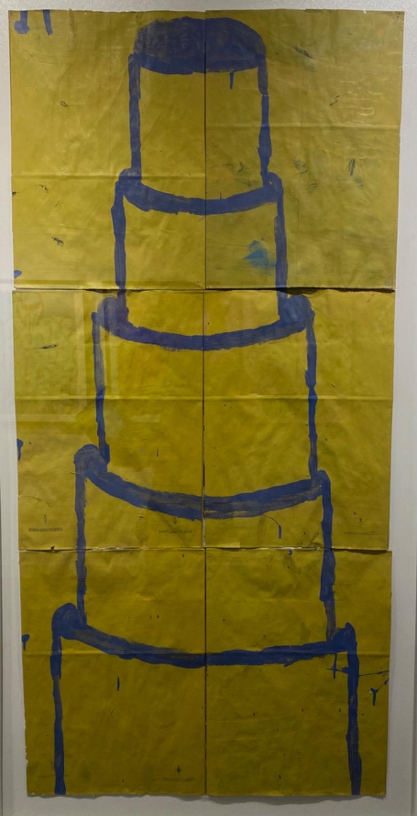 Cake Painting (Yellow, Blue)