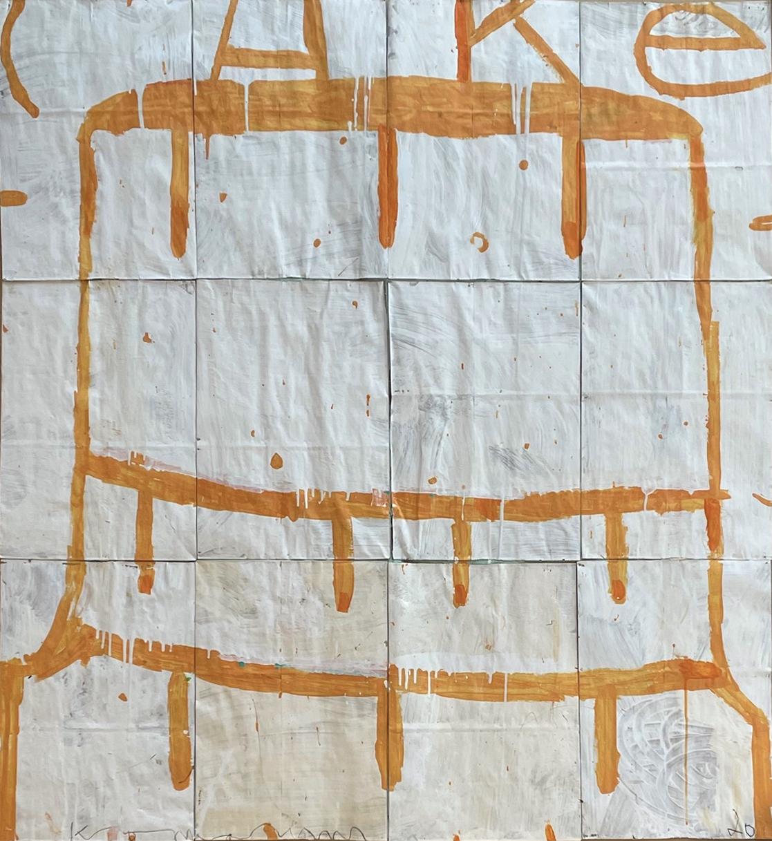 Still-Life Painting di Gary Komarin - Torte impilate, Torta L'Orange