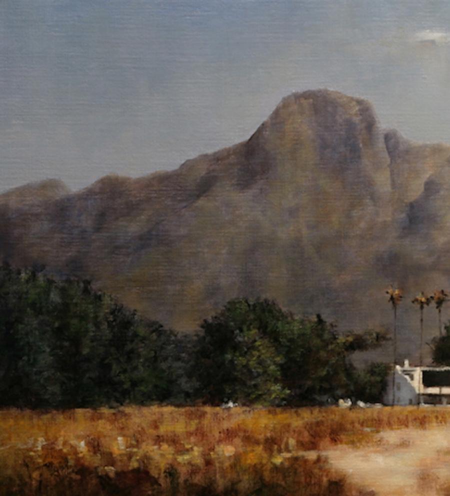 Ein original signiertes Öl auf Leinen des amerikanischen Künstlers Gary Korlin (1956-) mit dem Titel 