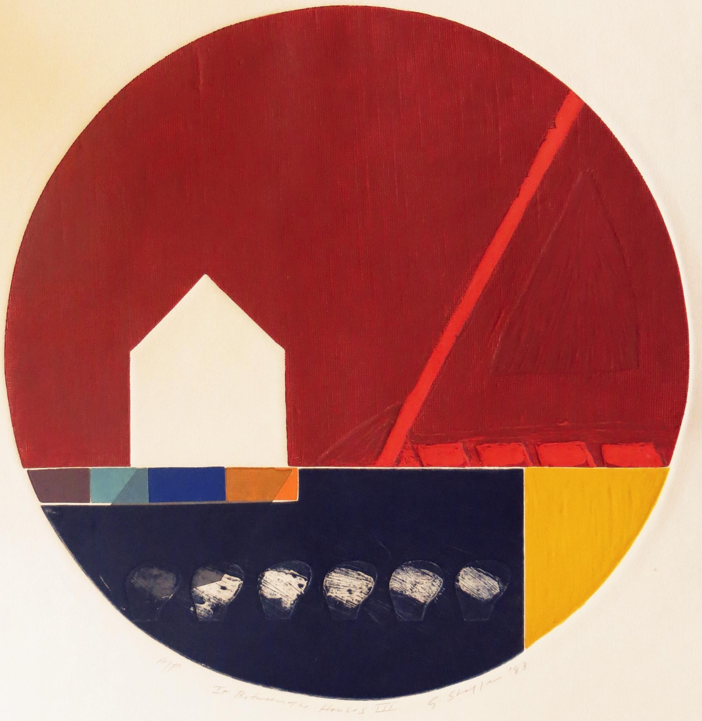 Gary Lee Shaffer Abstract Print - In Between The Houses III