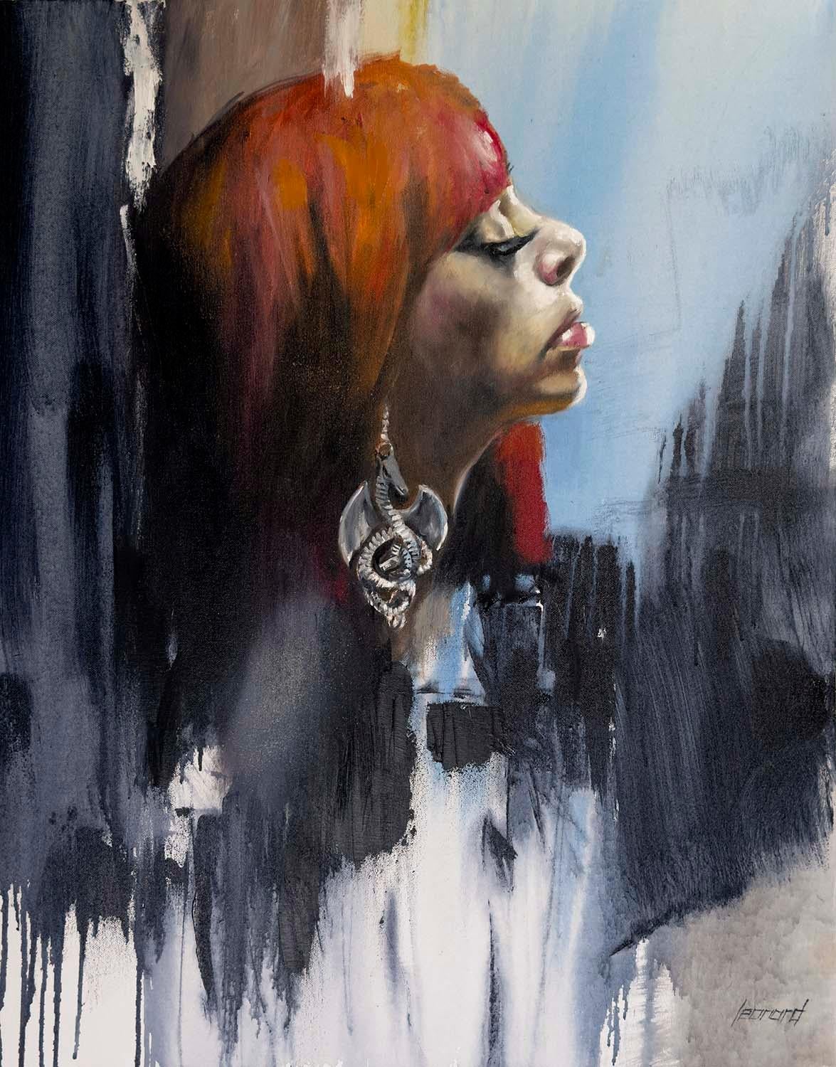 Il sogno del drago, dipinto originale - Mixed Media Art di Gary Leonard