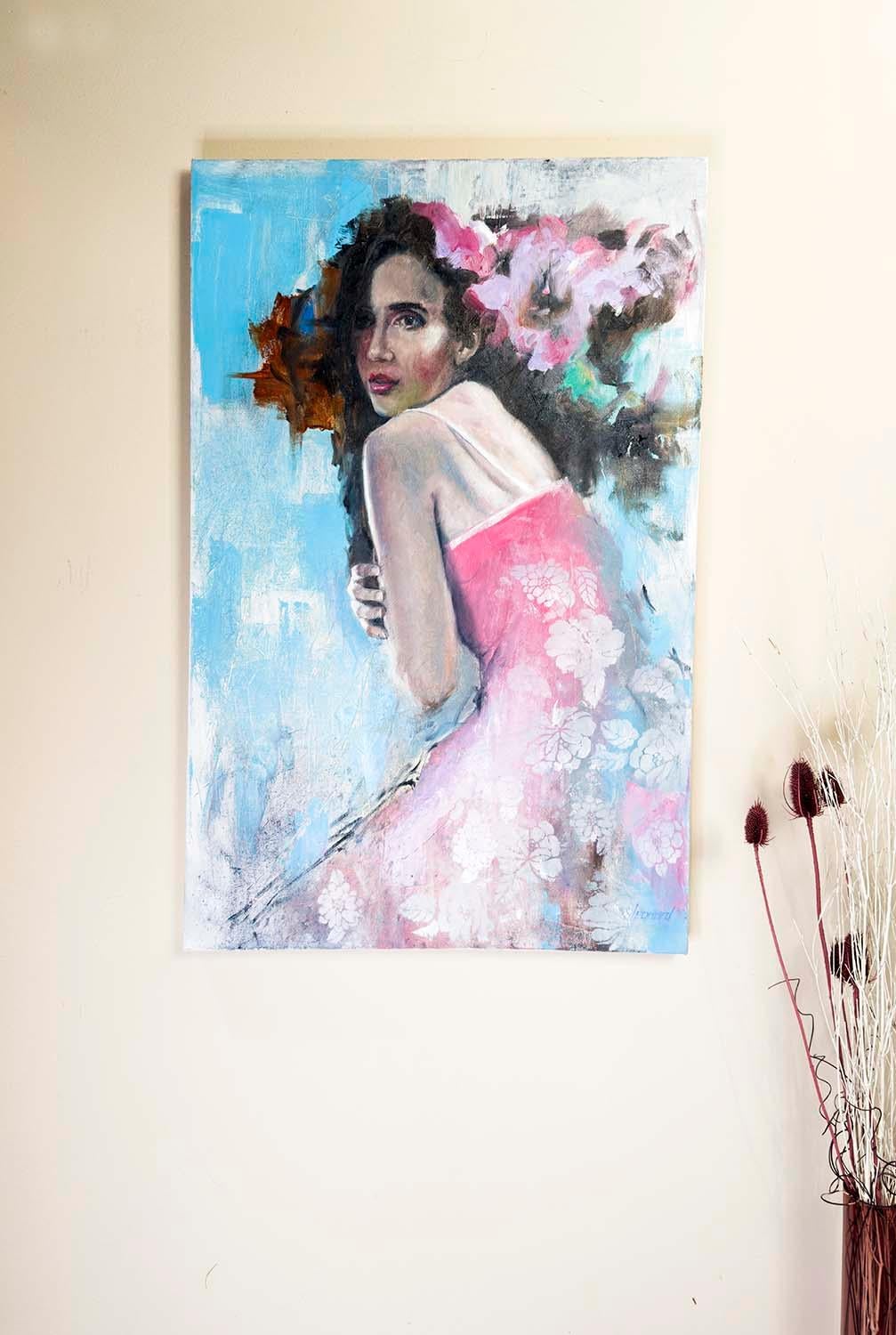 Rapsodia azul, Pintura al óleo - Painting Contemporáneo de Gary Leonard