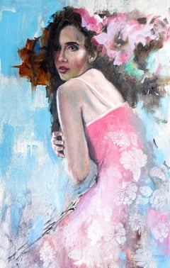 Rapsodia azul, Pintura al óleo