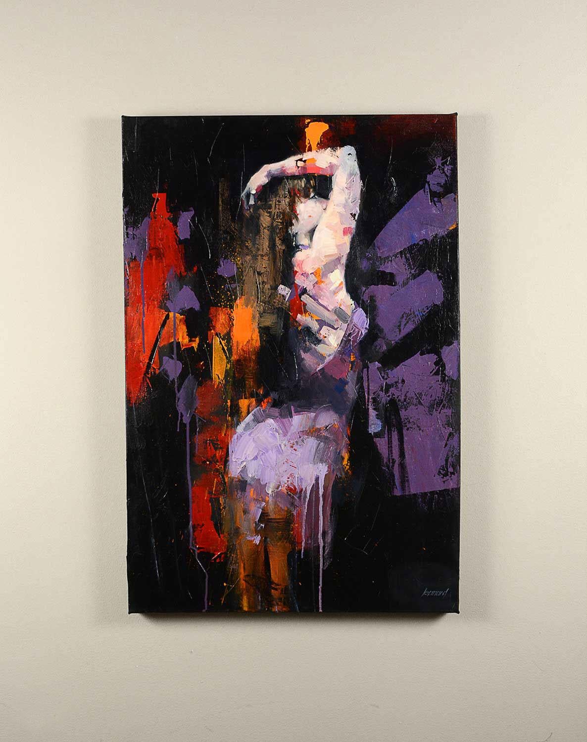 Esistenza immersiva, Pittura a olio - Painting Contemporaneo di Gary Leonard