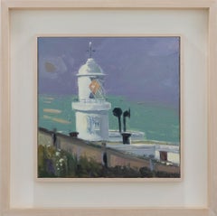 Gary Long (b.1945) - Cornish School Framed Contemporary Oil, Pendeen Watch