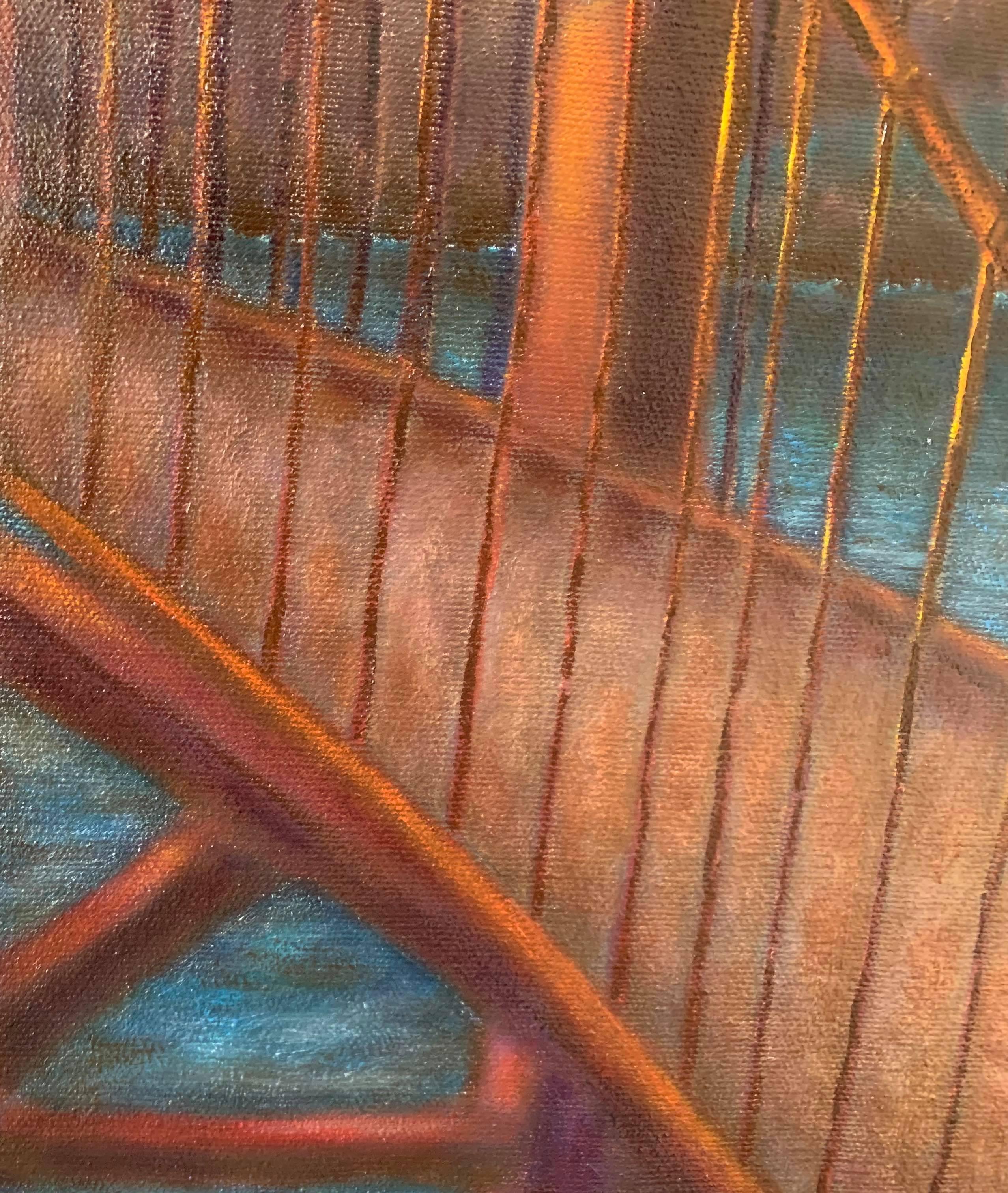 Pintura al óleo sobre lienzo Paisaje -- Dreambridge en venta 2
