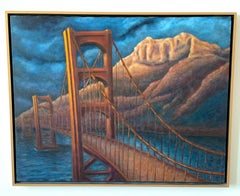 Pintura al óleo sobre lienzo Paisaje -- Dreambridge