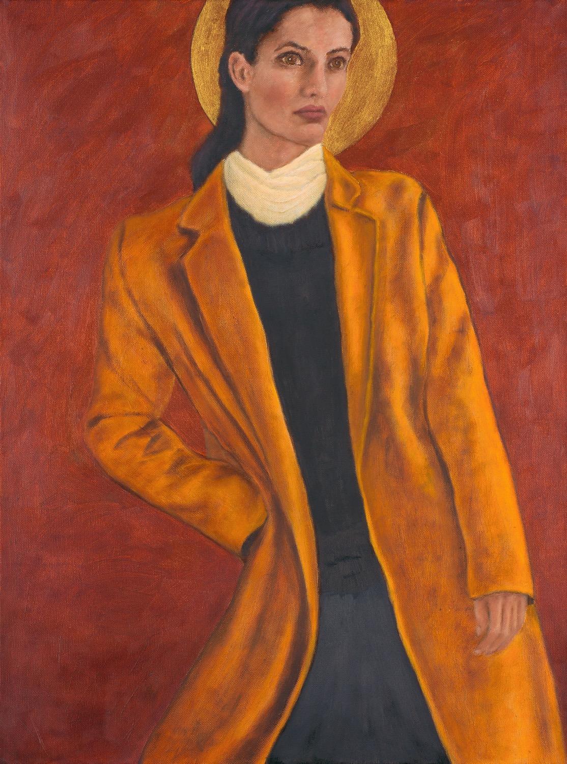 Gary Masline Figurative Painting - Oil on Canvas -- Fashionista Moon