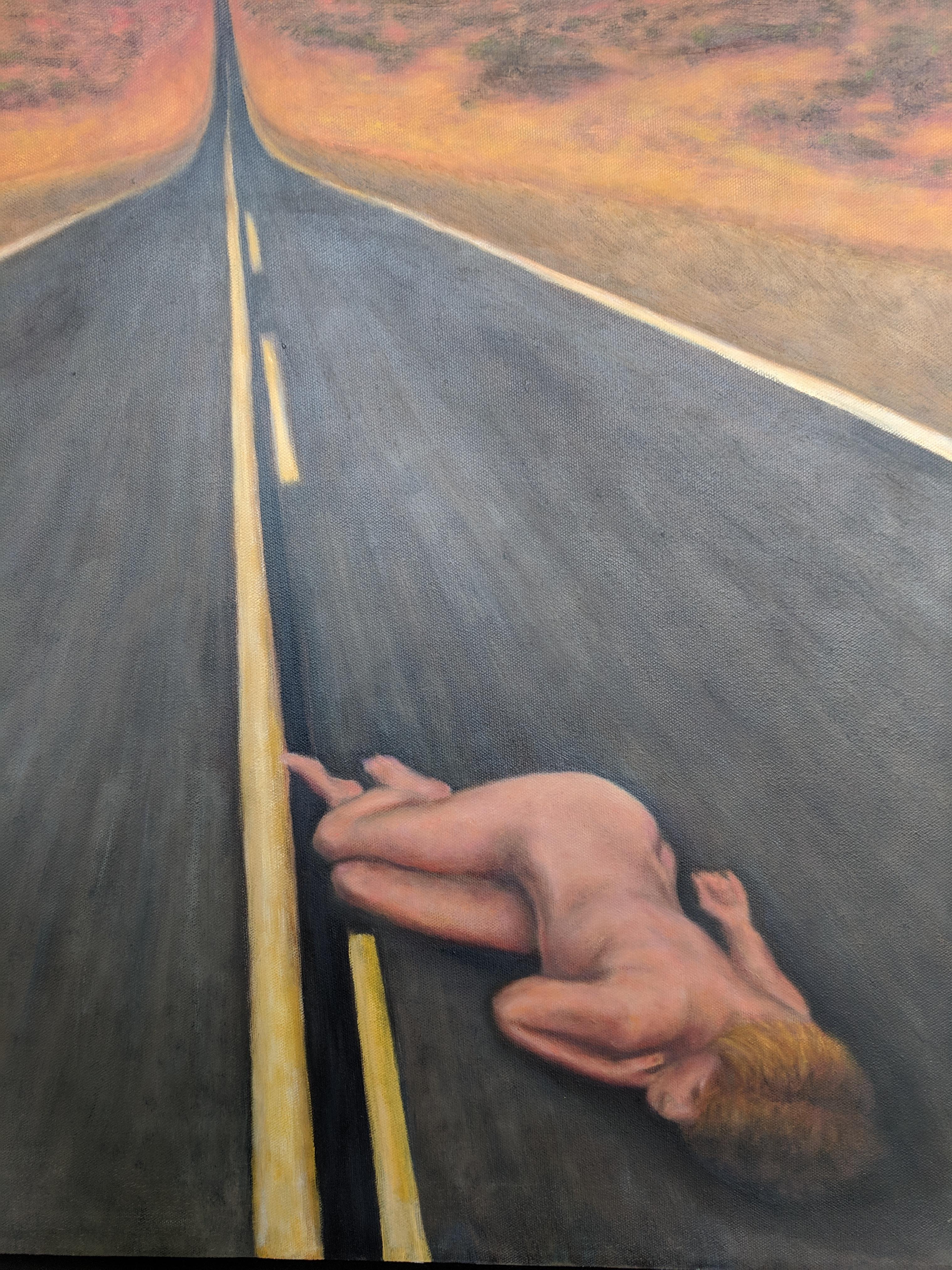 Oil Painting -- Highway Rest For Sale 4