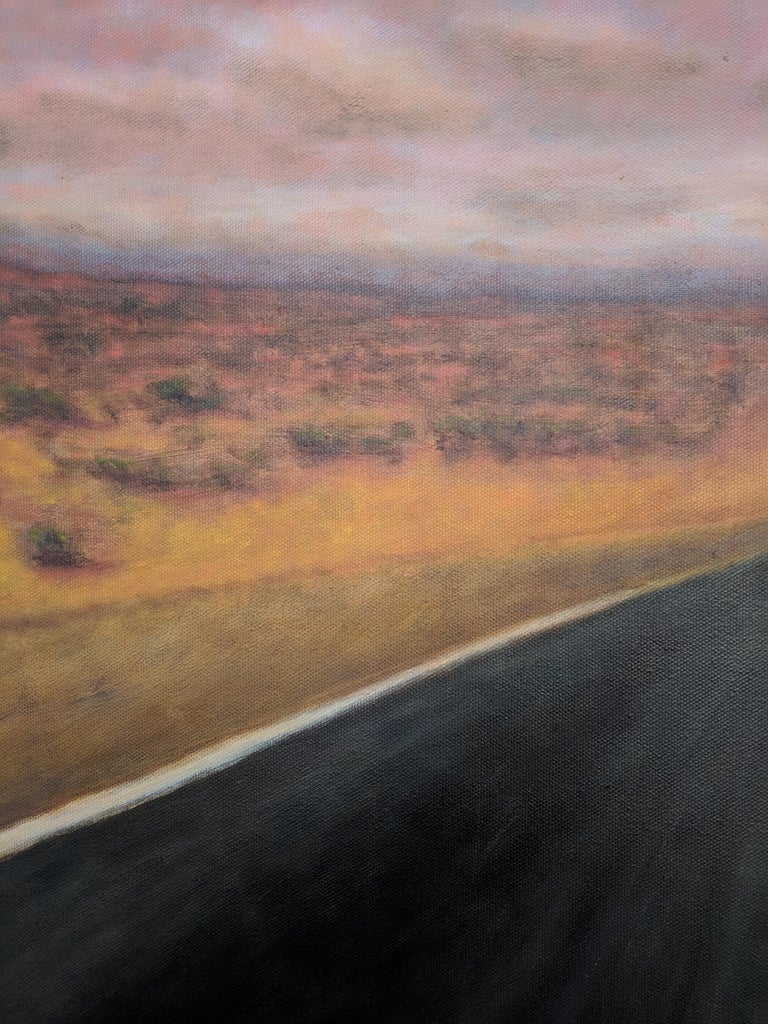 Gary Masline Oil Painting Highway Rest For Sale at 1stDibs