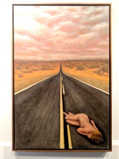 Pintura al óleo -- Descanso en la carretera