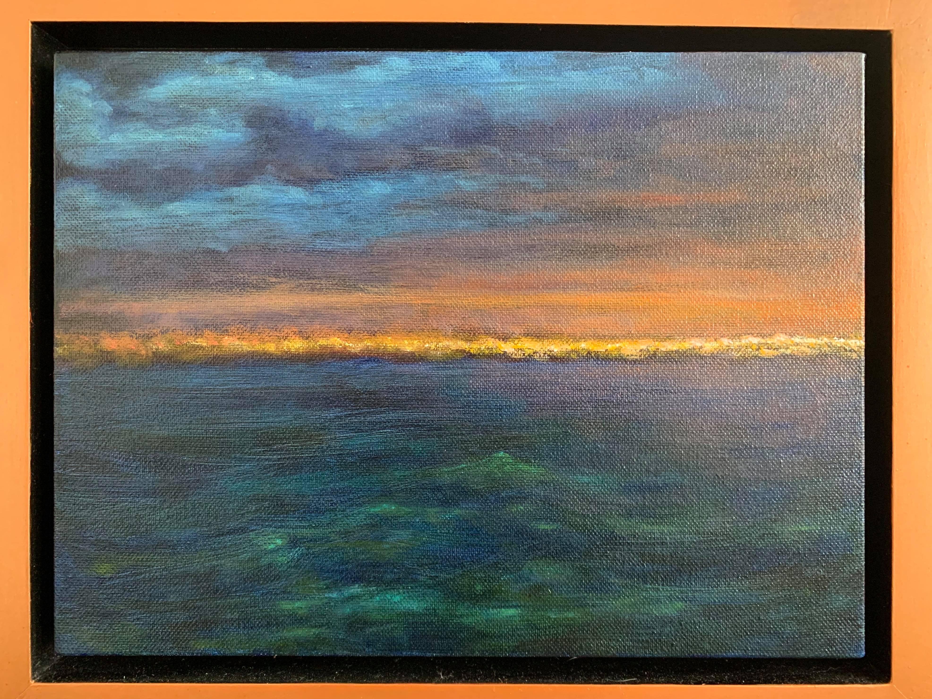 Oil on Canvas -- Nearing Port - Painting by Gary Masline
