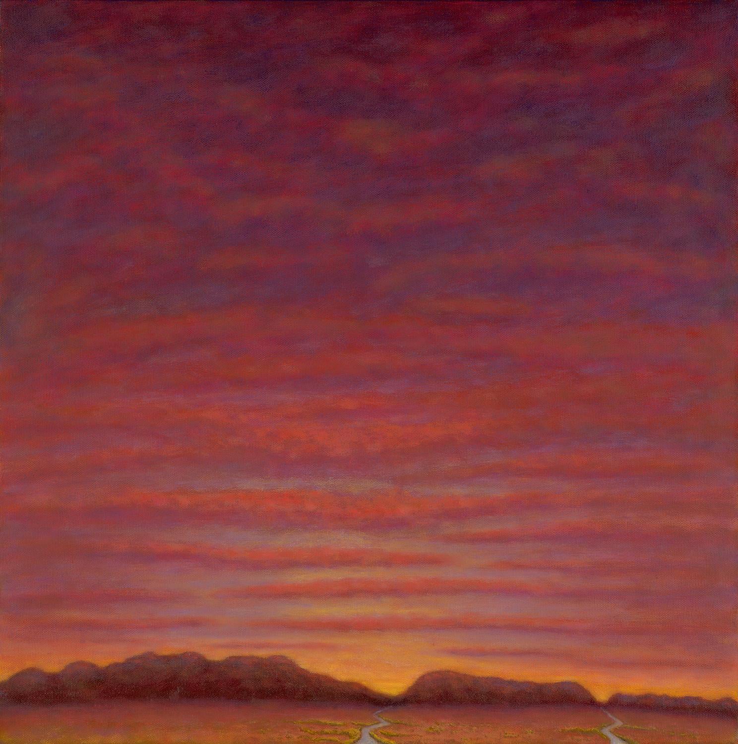 Gary Masline Landscape Painting - Oil on Canvas Landscape -- Birds See Color