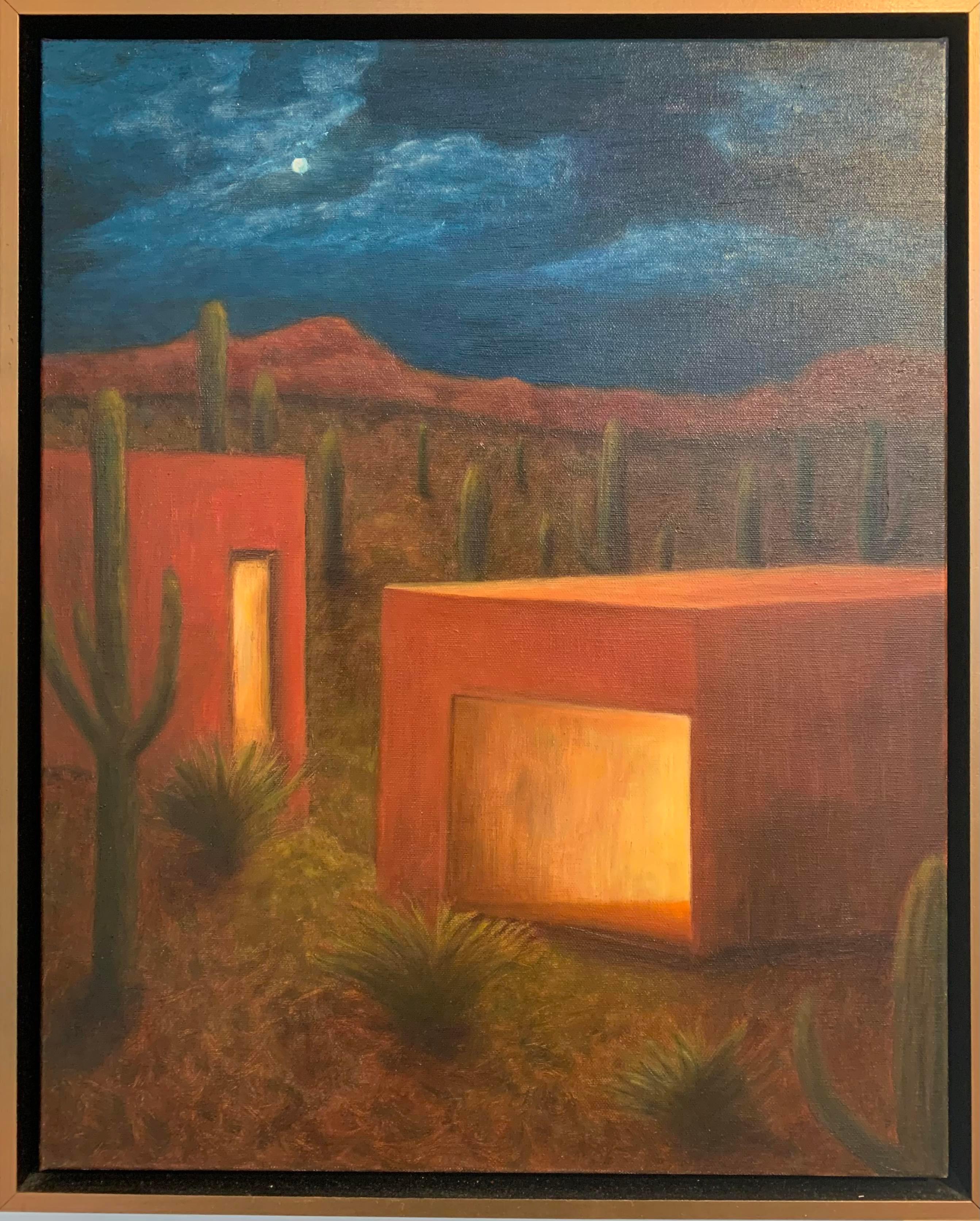 Oil on Canvas Painting -- Desert Studio For Sale 1