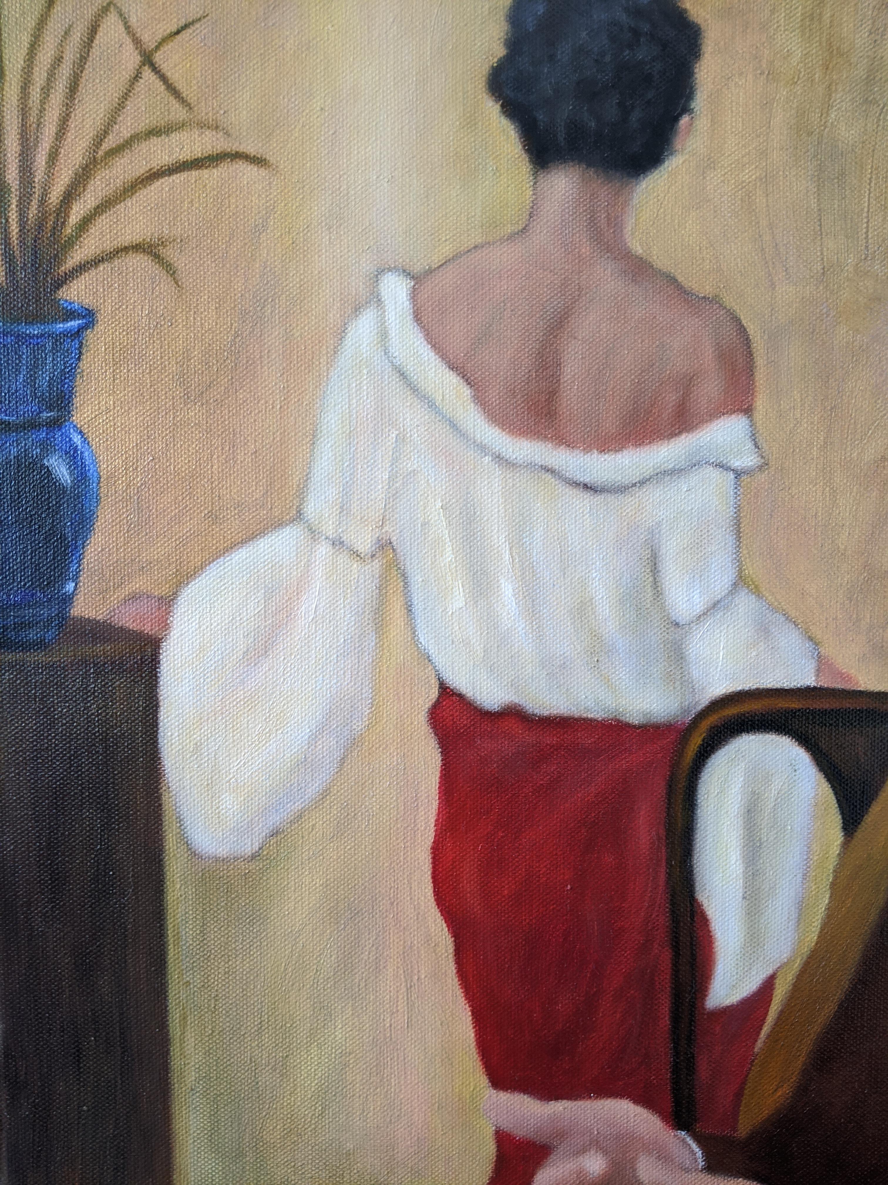 Oil on Canvas Painting -- Going Out 2