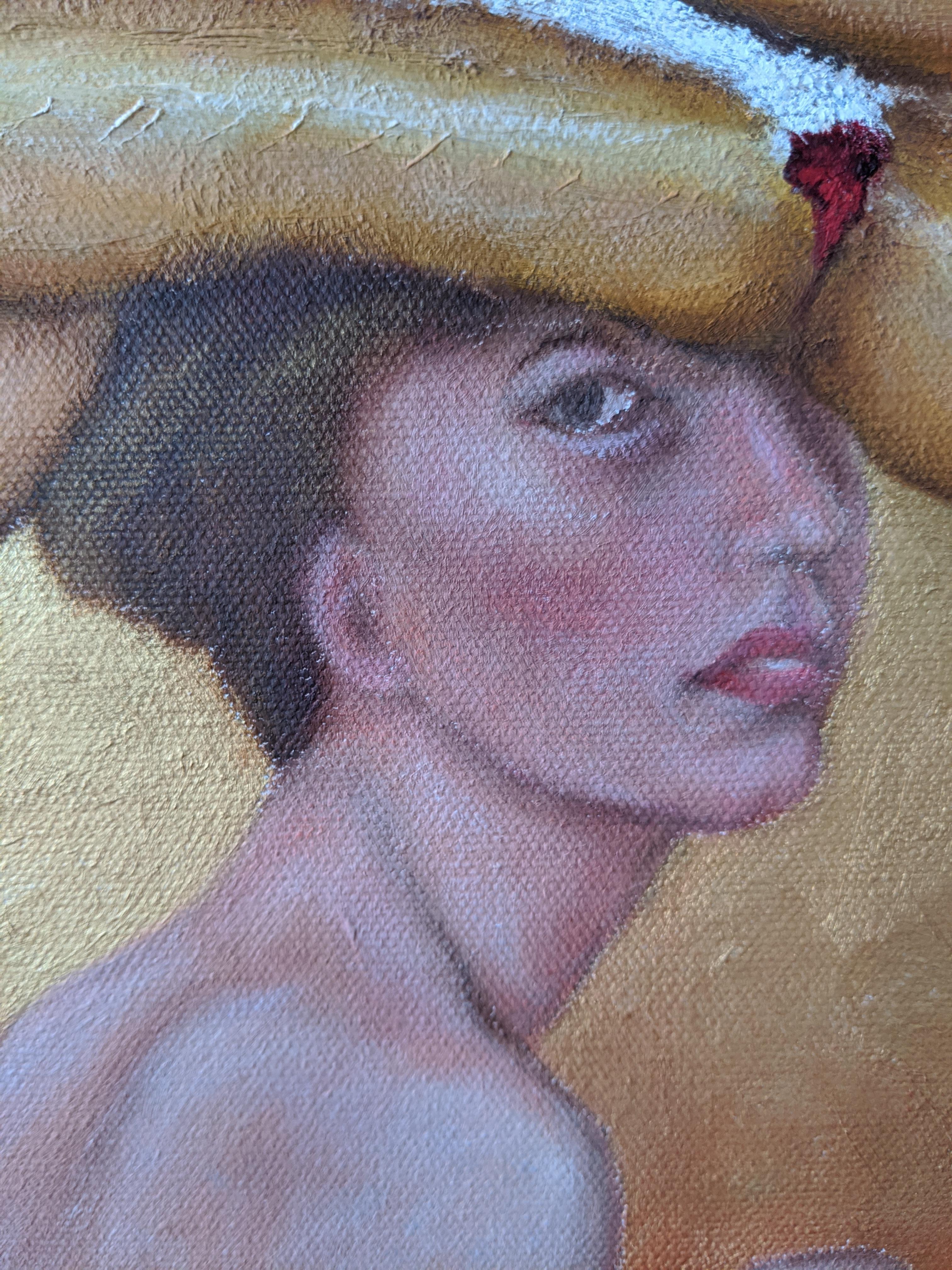 Oil on Canvas Portrait -- Balancing Life's Desires 4