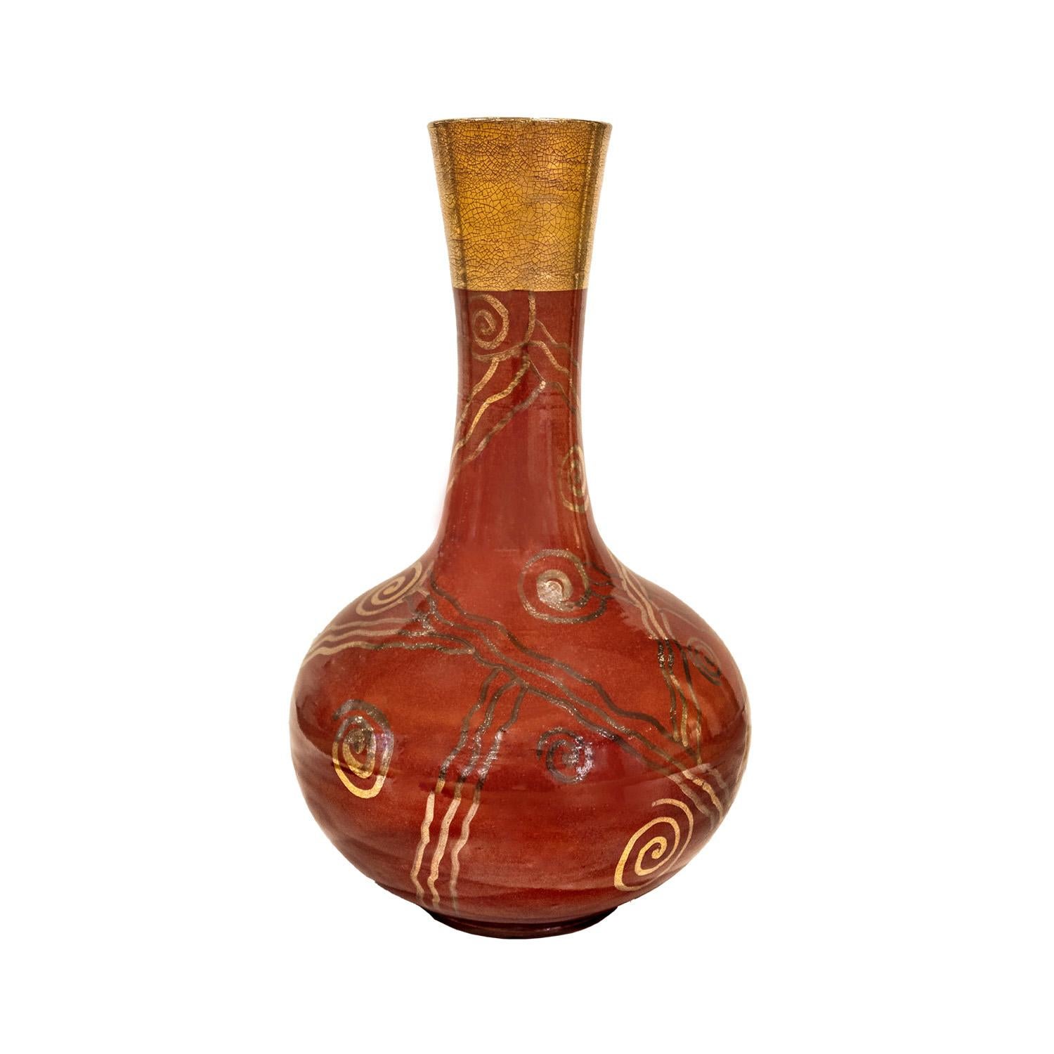 Mid-Century Modern Grand vase en céramique tourné à la main Gary McCloy des années 1970 (signé) en vente