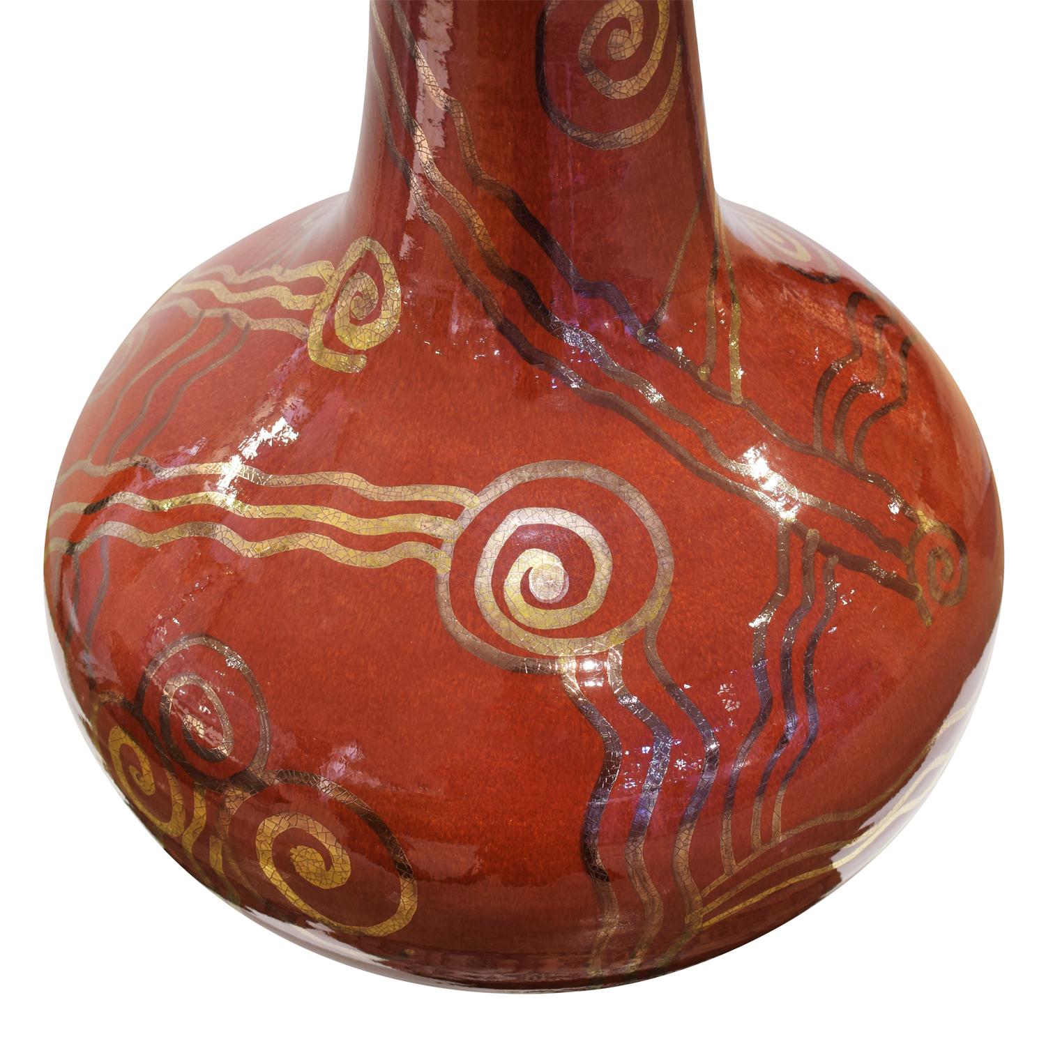 Hand-Crafted Gary McCloy Large Hand-Thrown Ceramic Vase 1970s 'Signed'