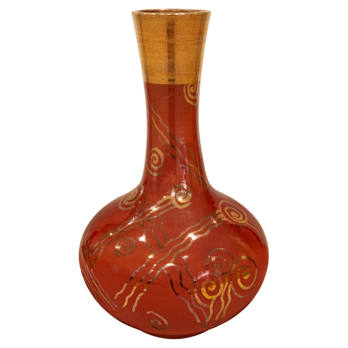 Grand vase en céramique tourné à la main Gary McCloy des années 1970 (signé) en vente
