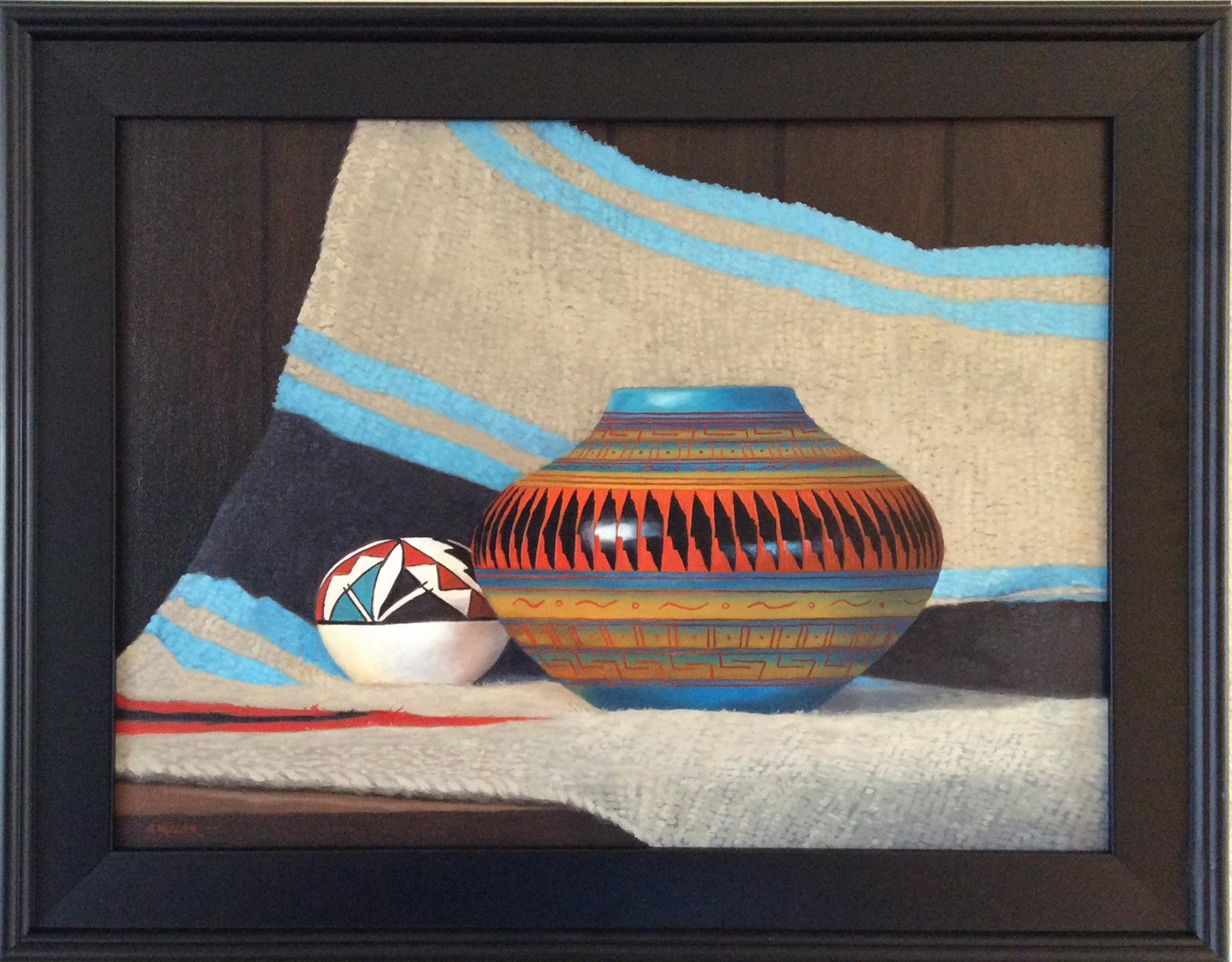 Gary Miller Interior Painting - Navajo Pottery Past and Present