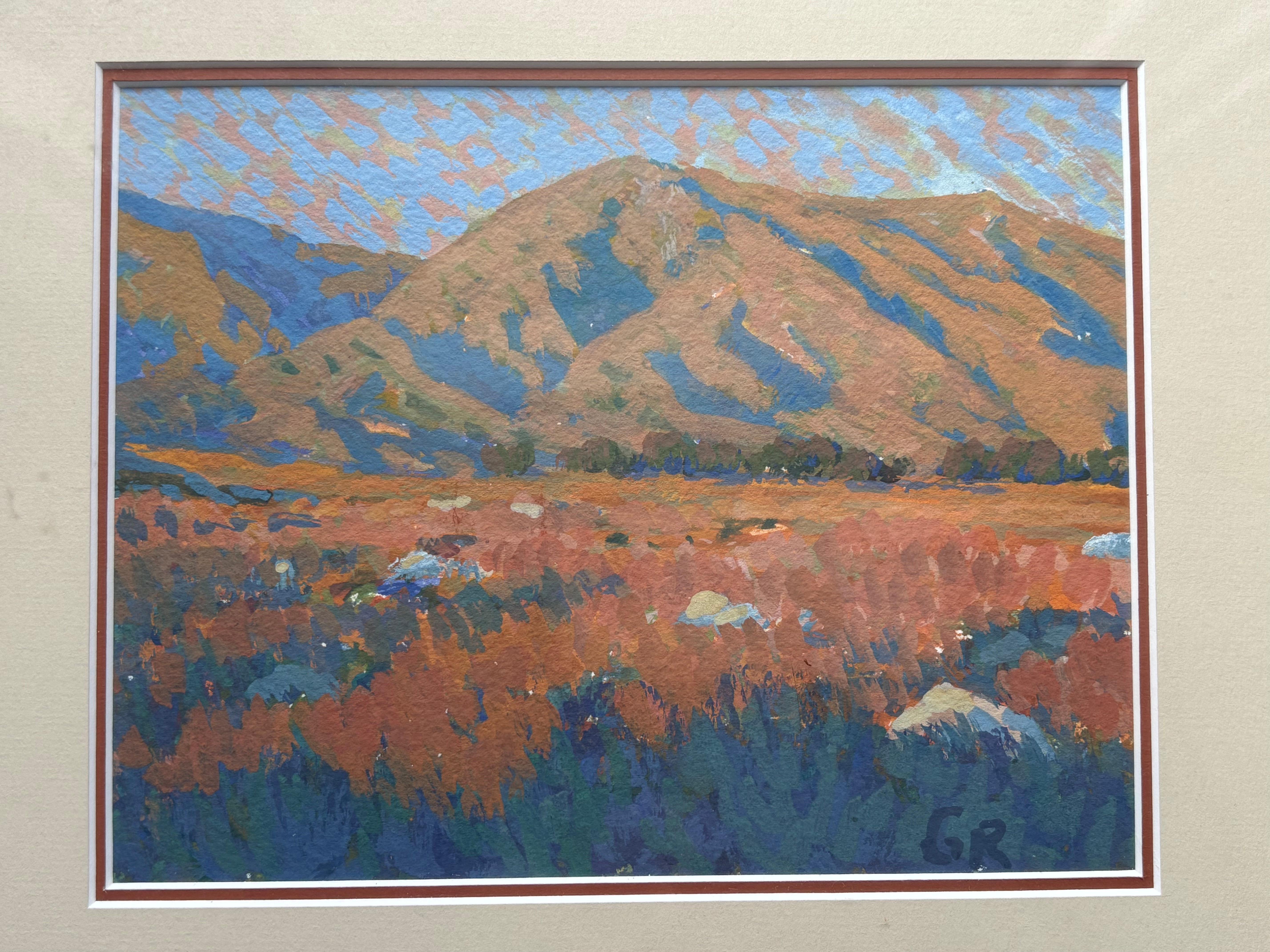 Gary Ray plein air  paesaggio dipinto a olio su tavola, firmato In condizioni buone in vendita a Los Angeles, CA