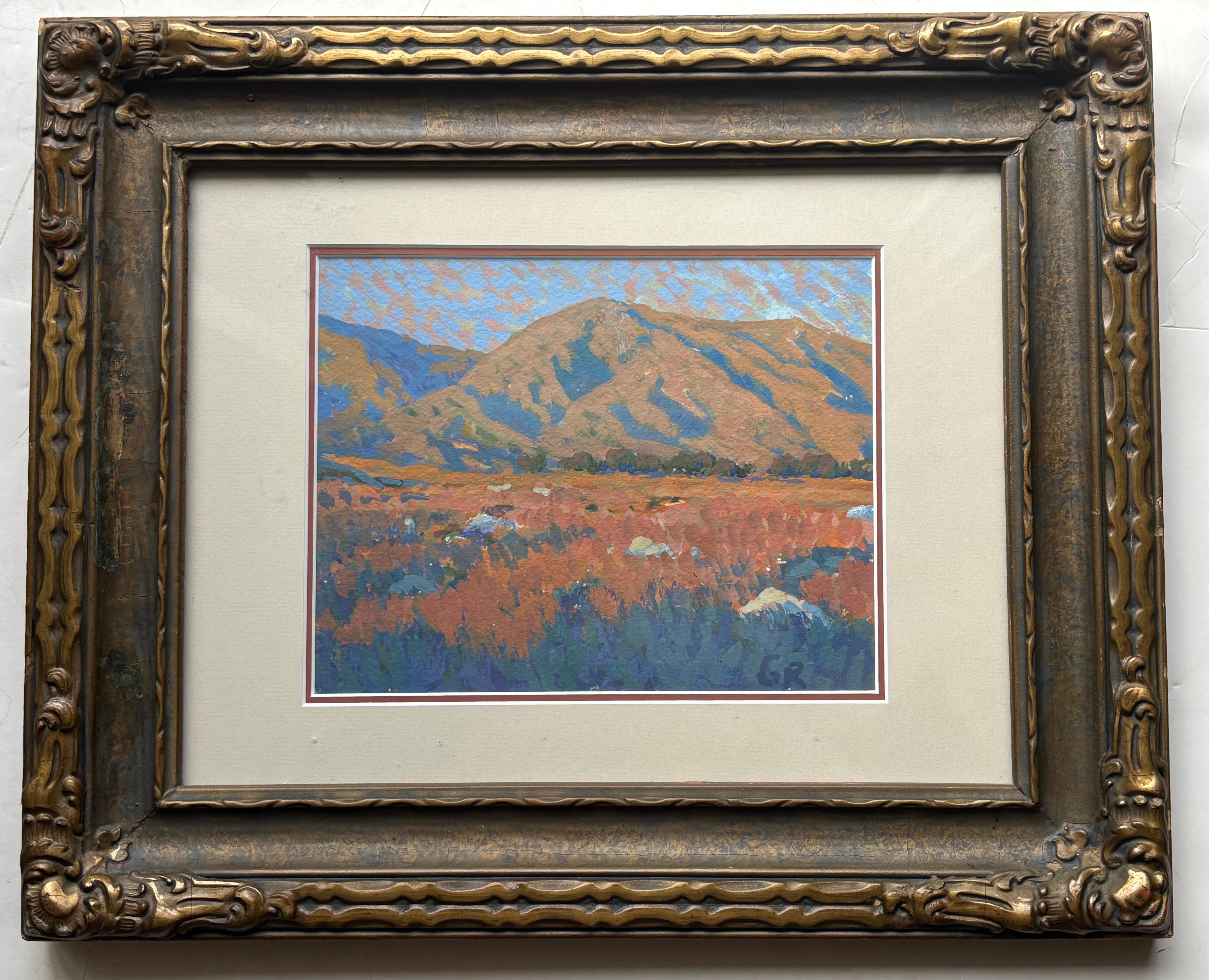 XX secolo Gary Ray plein air  paesaggio dipinto a olio su tavola, firmato in vendita