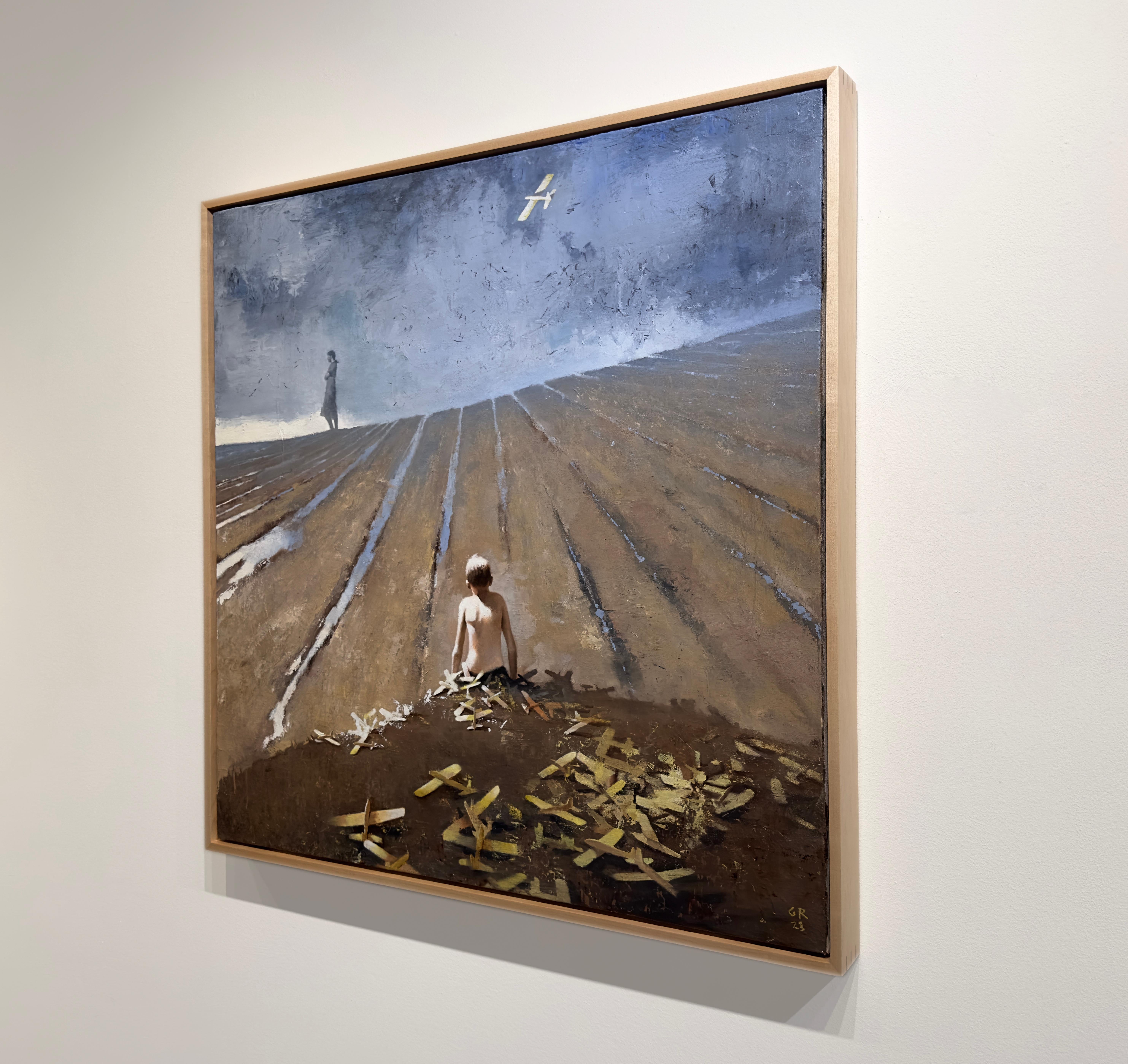 AIRMAIL - Realismo contemporáneo / Figurativo / Paisaje onírico - Painting Contemporáneo de Gary Ruddell
