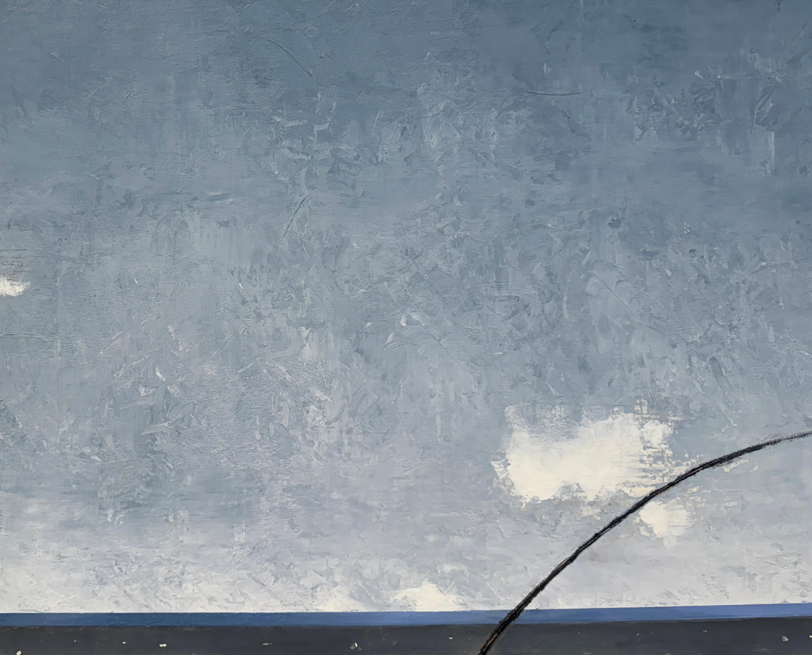 LOS GEMELOS - Figurativo / Caprichoso / Playa - Figurative Painting Gris de Gary Ruddell