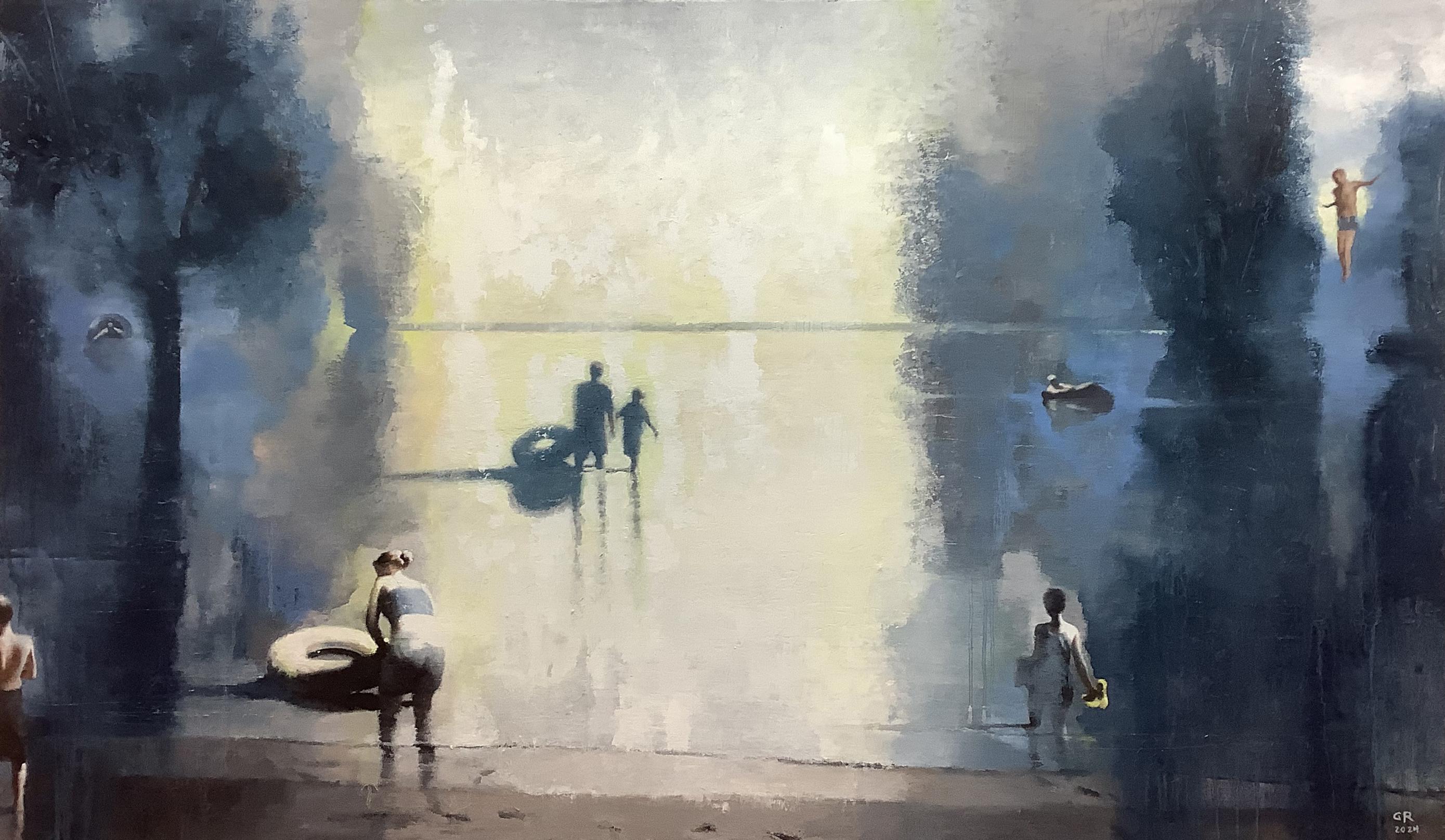 Landscape Painting di Gary Ruddell - SCARPE GIALLE - Capriccioso / Figurativo / Paesaggio