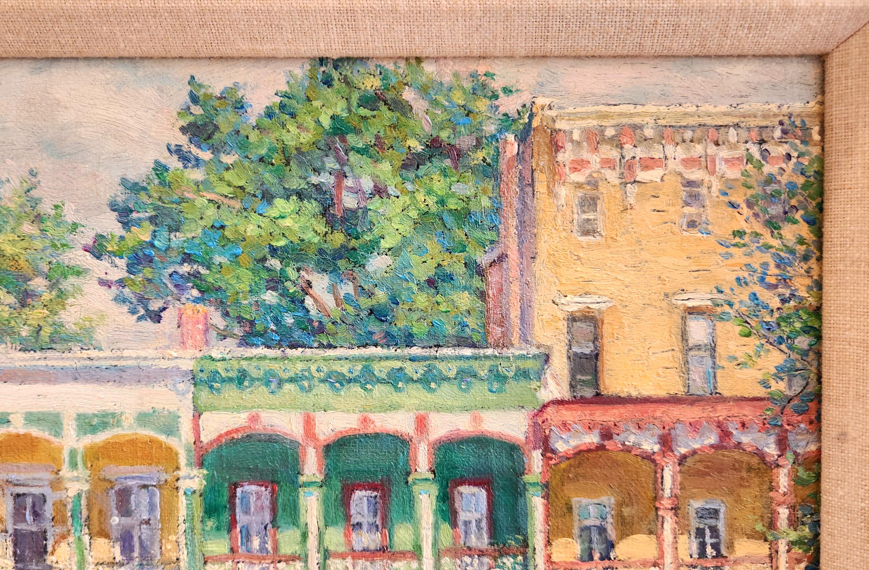 Oil on Linen Painting -- Porches For Sale 1