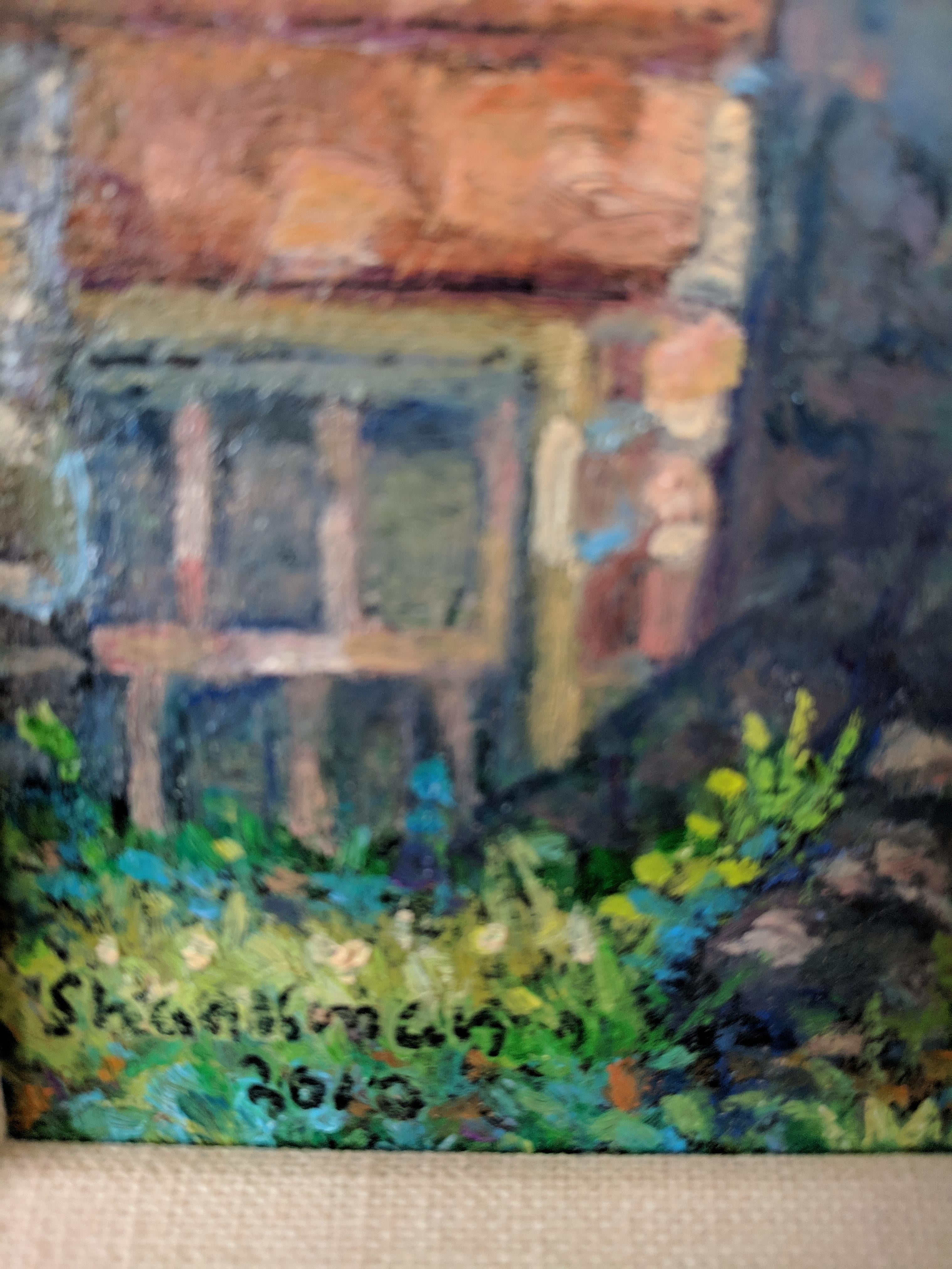 Peinture à l'huile sur lin - Ten Broeck Mansion en vente 5
